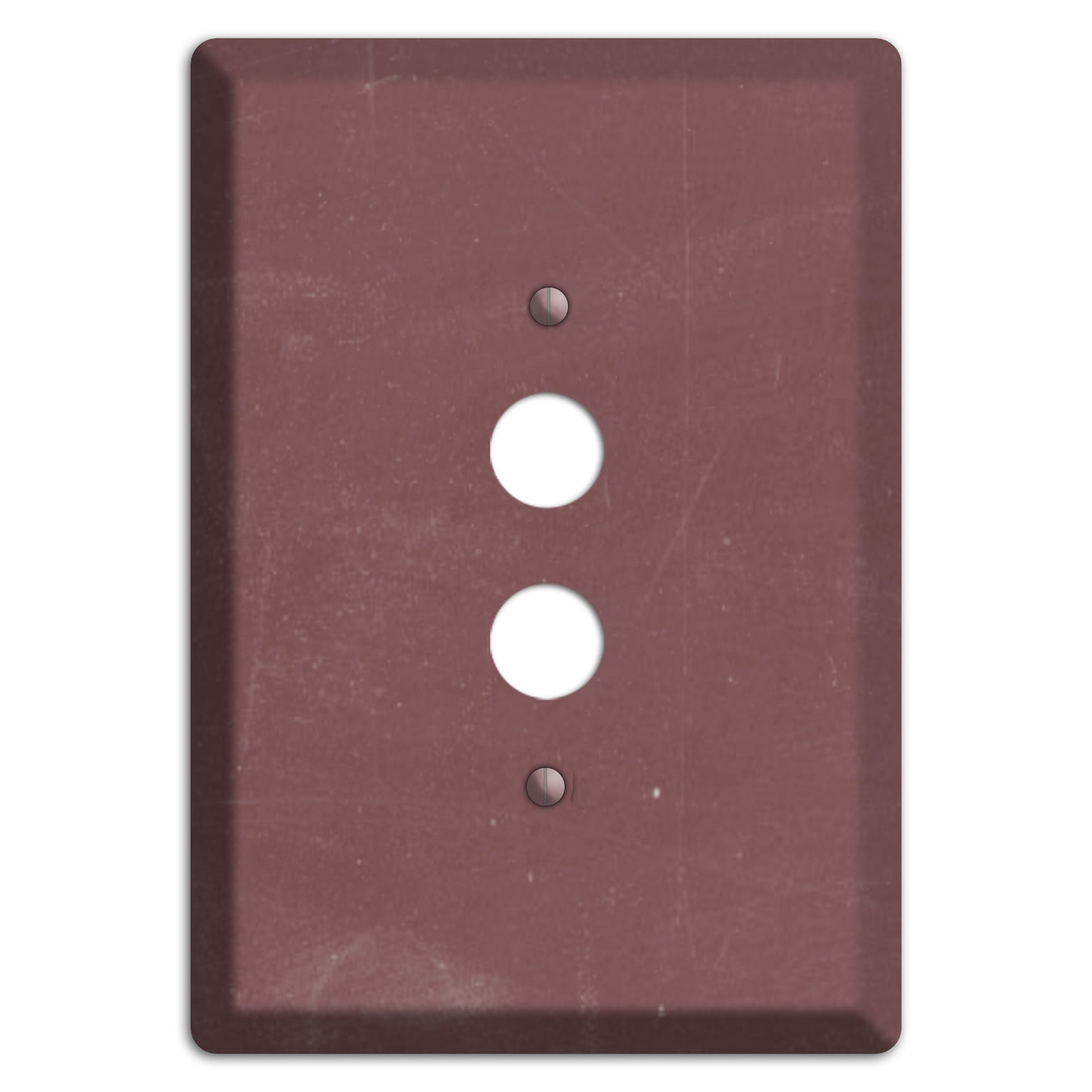 Chalk Dark Maroon 1 Pushbutton Wallplate