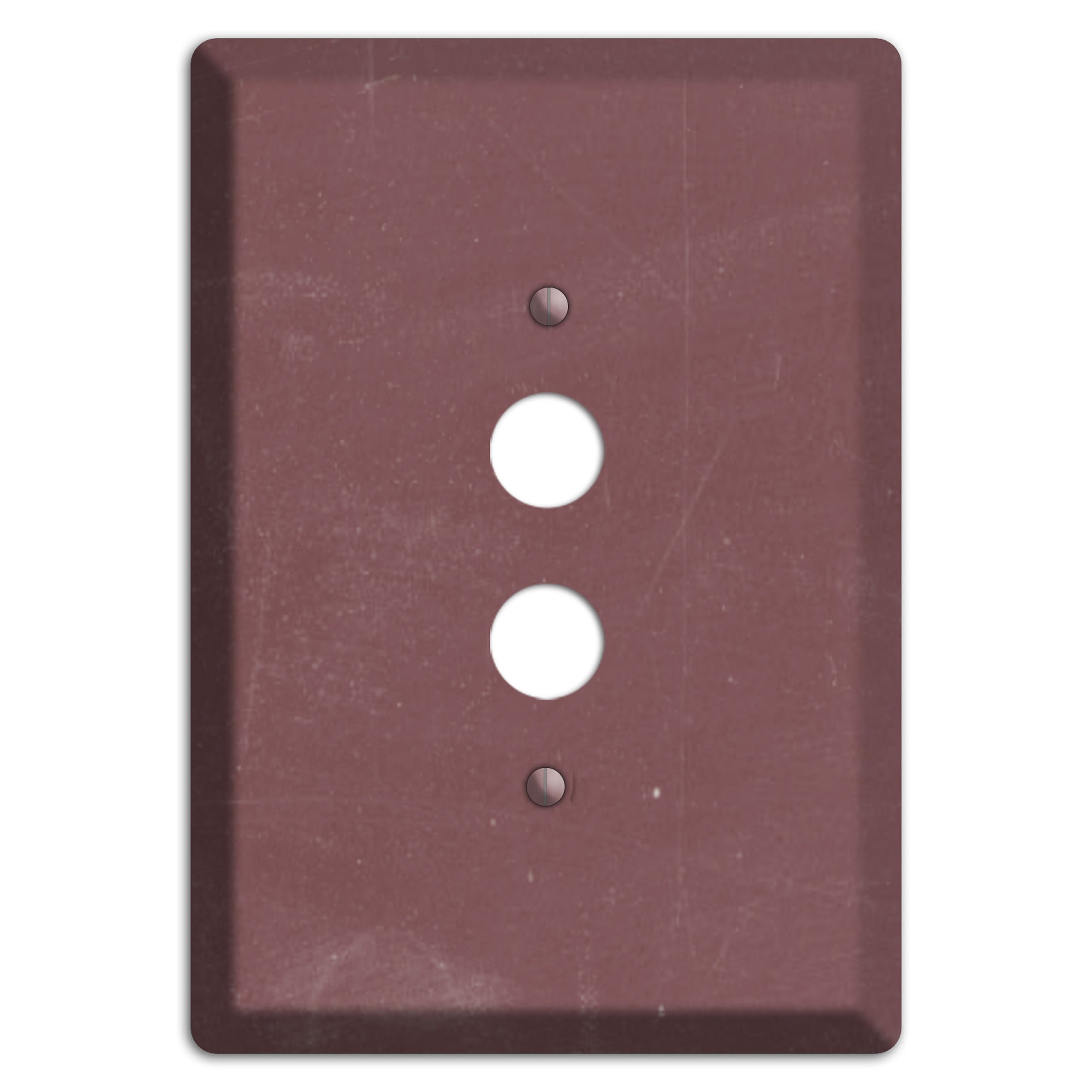 Chalk Dark Maroon 1 Pushbutton Wallplate