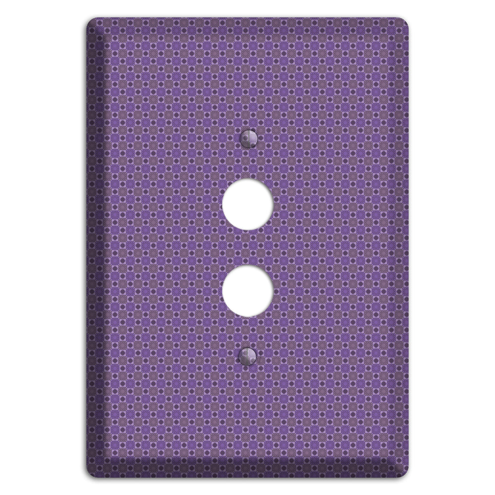Multi Purple Tiled 1 Pushbutton Wallplate