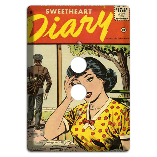 Diary Vintage Comics 1 Pushbutton Wallplate