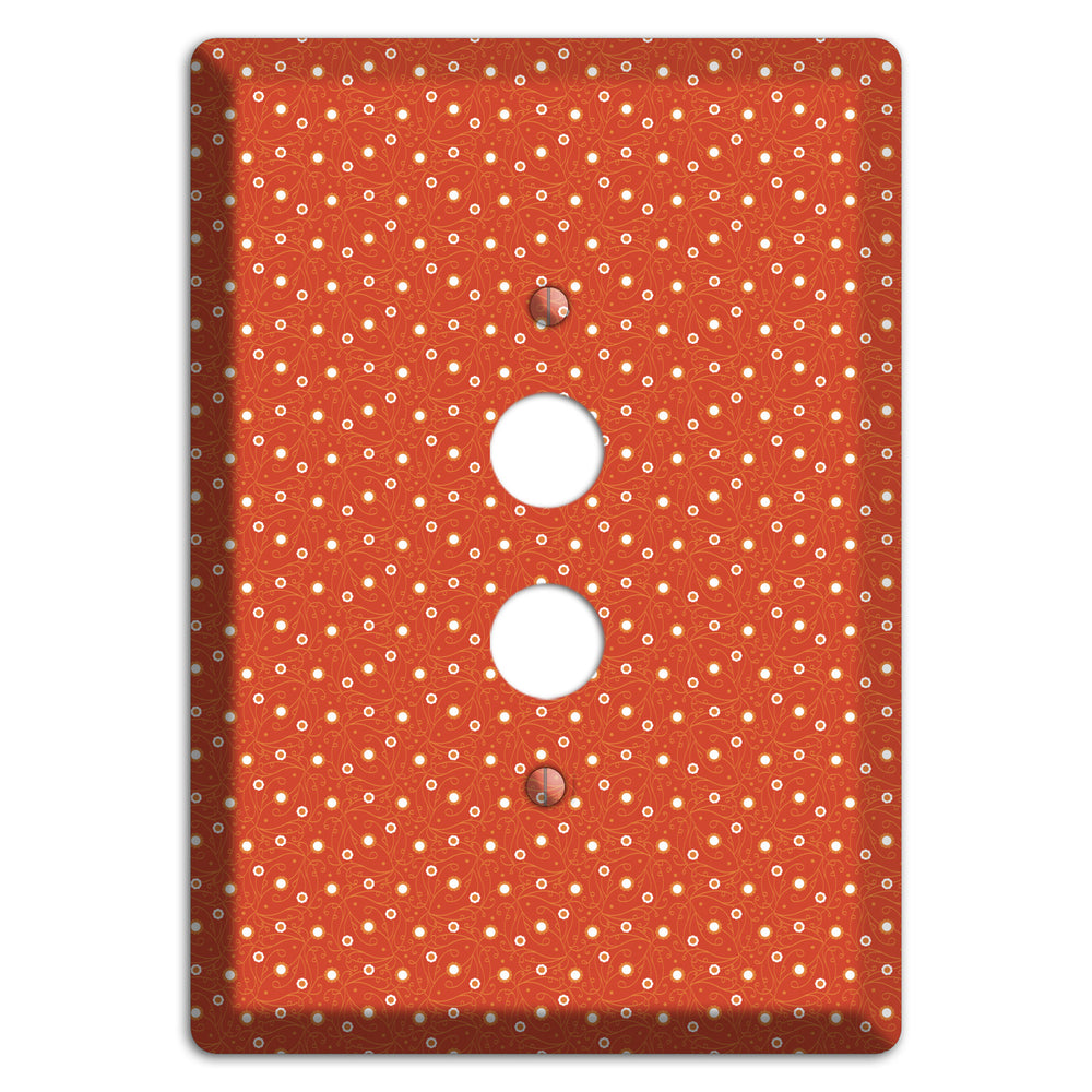 Tiny Red Vine Floral 1 Pushbutton Wallplate