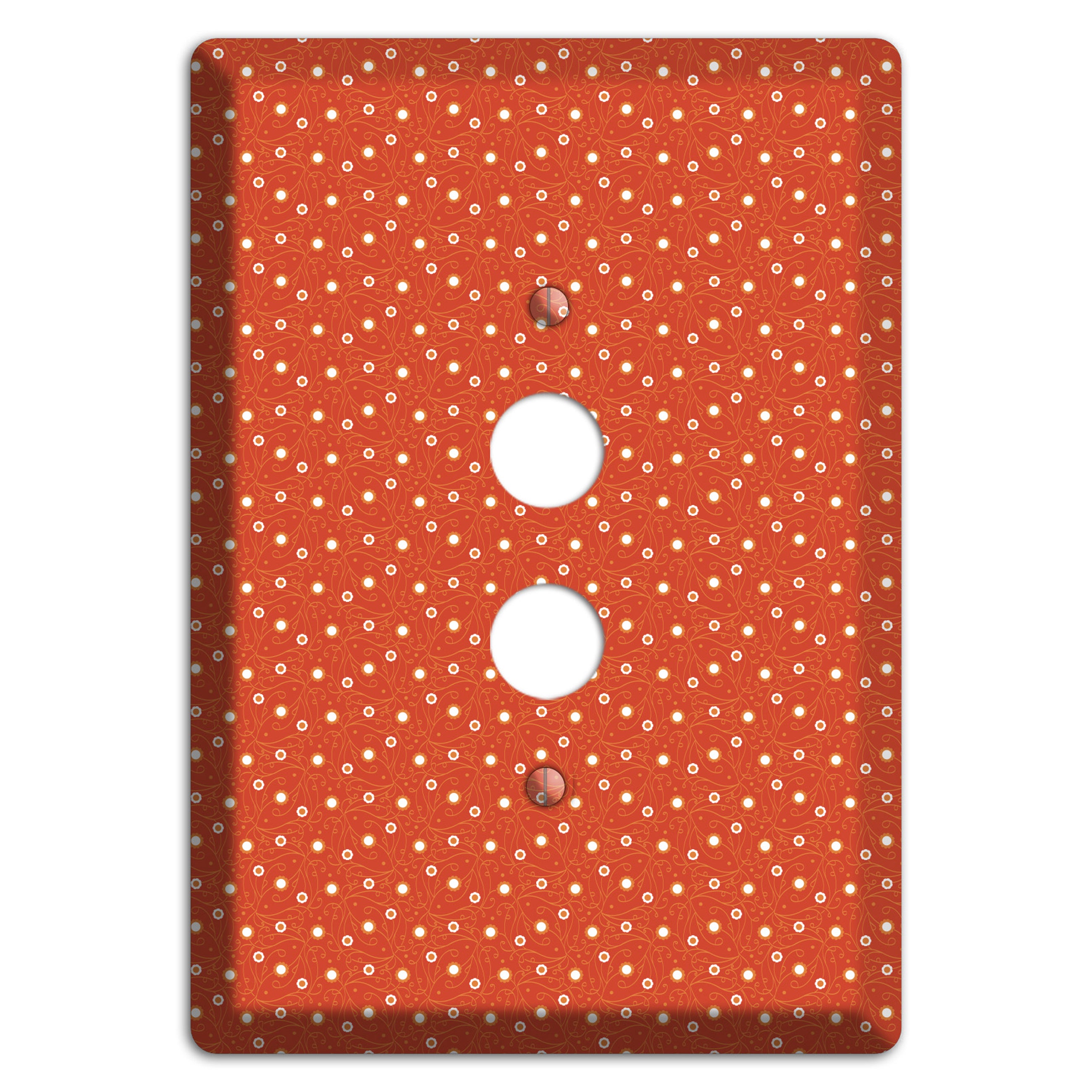 Tiny Red Vine Floral 1 Pushbutton Wallplate