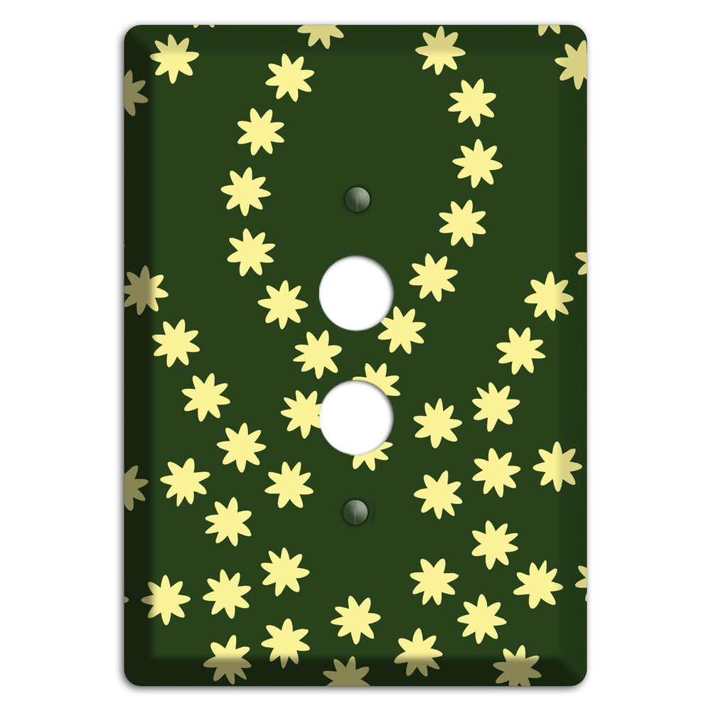 Green with Yellow Constellation 1 Pushbutton Wallplate