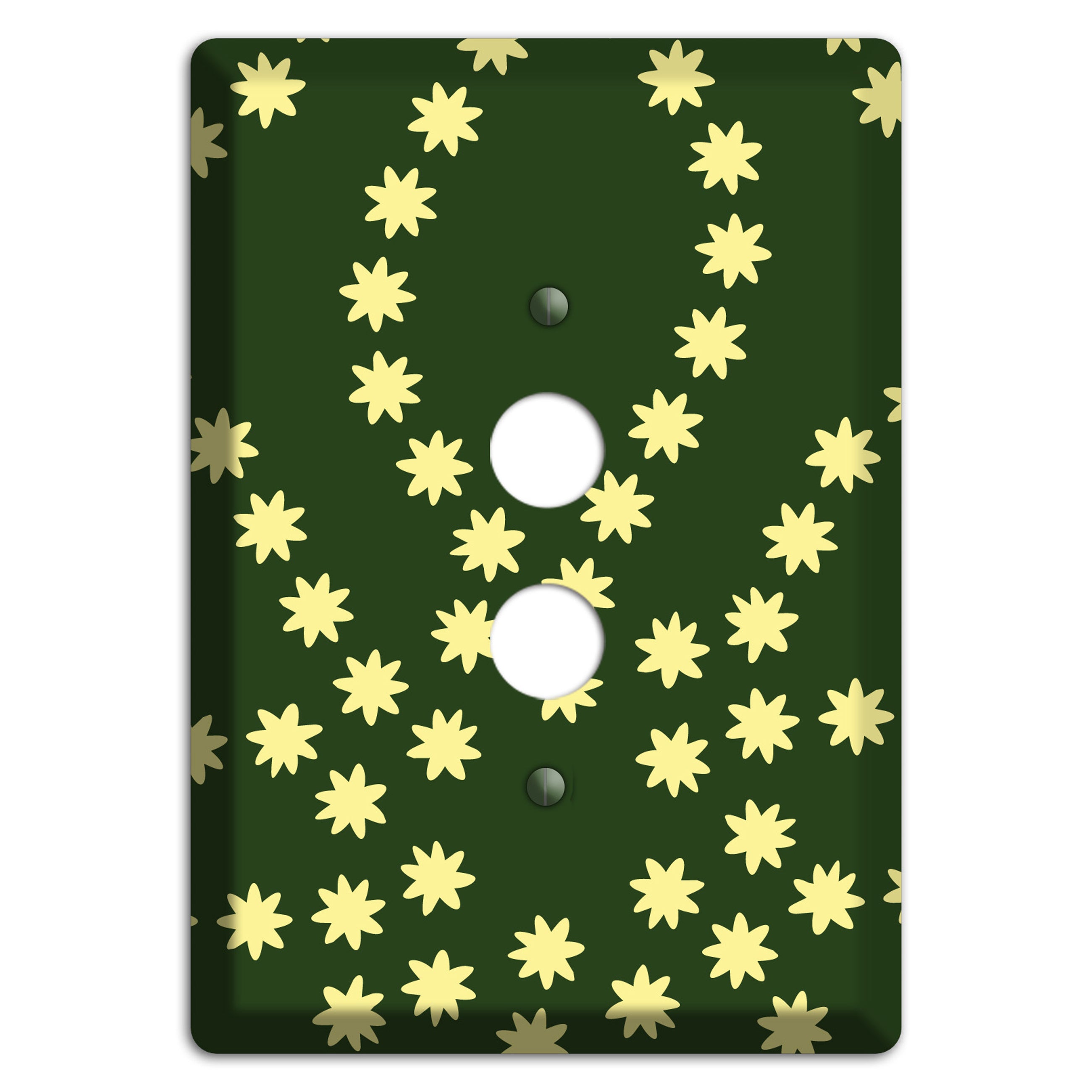 Green with Yellow Constellation 1 Pushbutton Wallplate