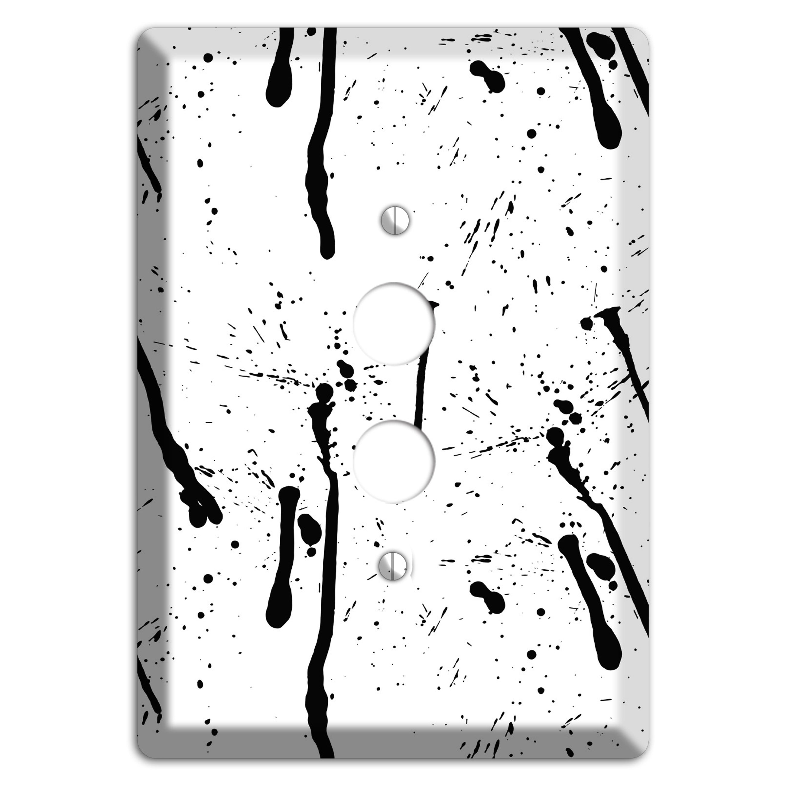 Ink Drips 4 1 Pushbutton Wallplate