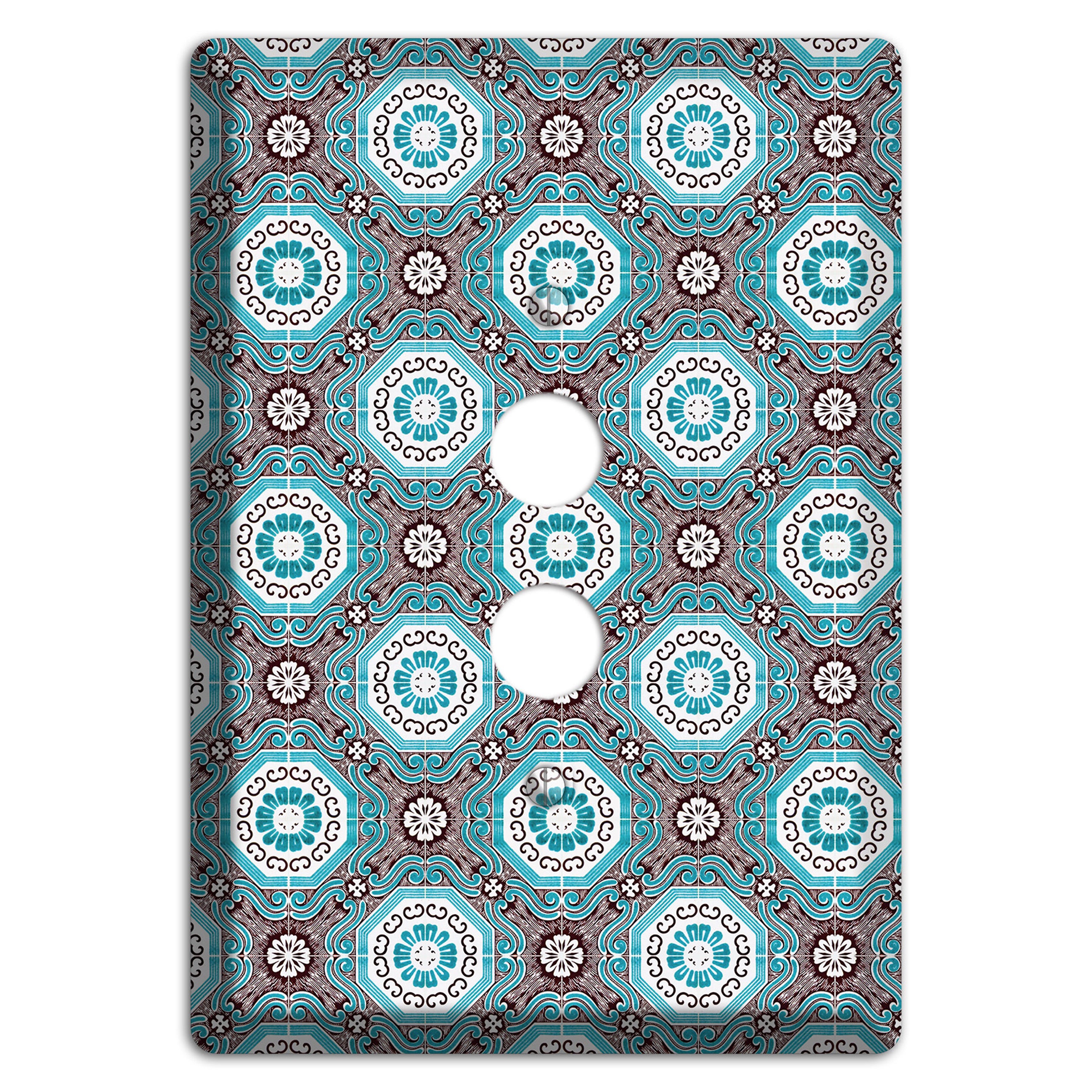 Tavira Tiles 2 1 Pushbutton Wallplate
