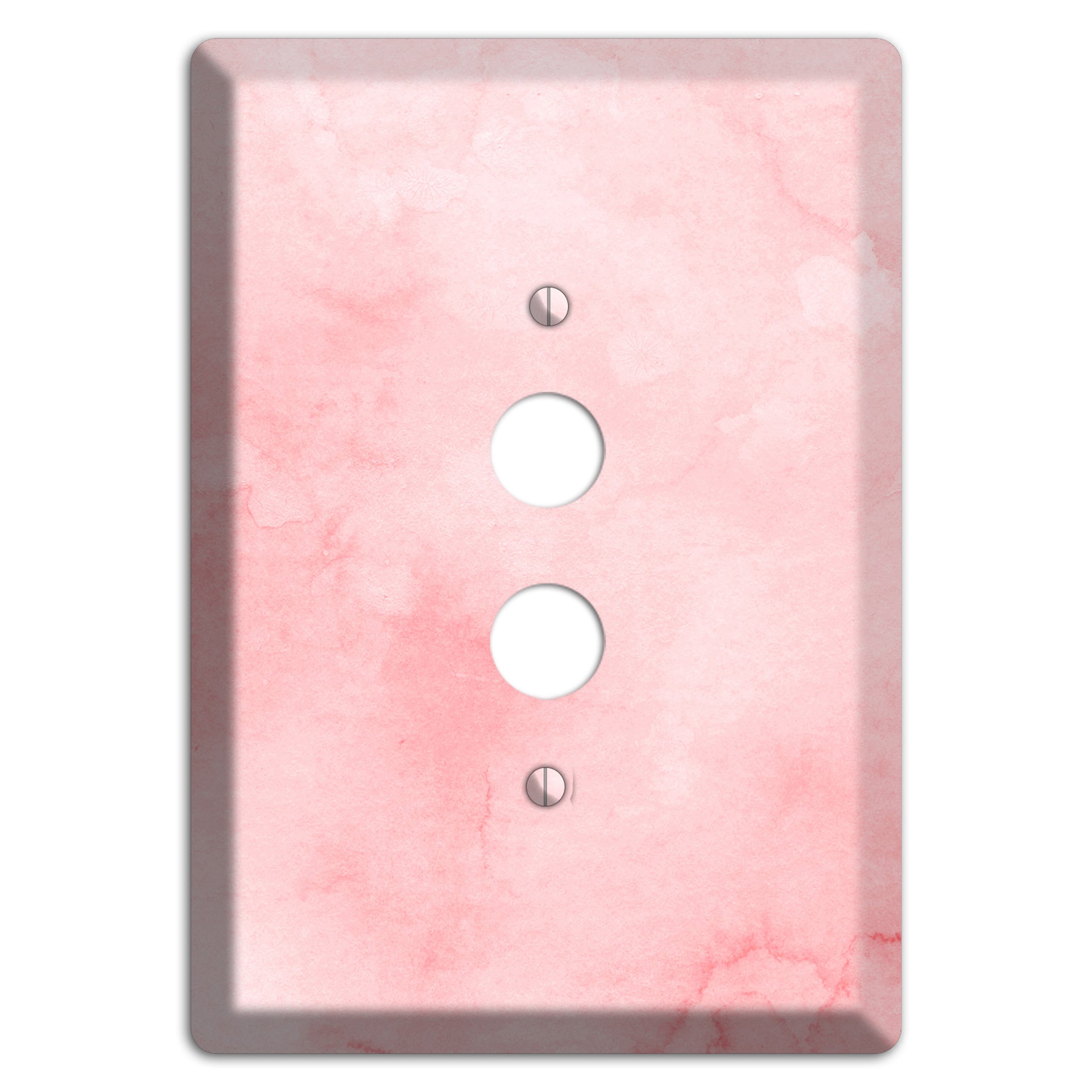 Mandys Pink Soft Coral 1 Pushbutton Wallplate