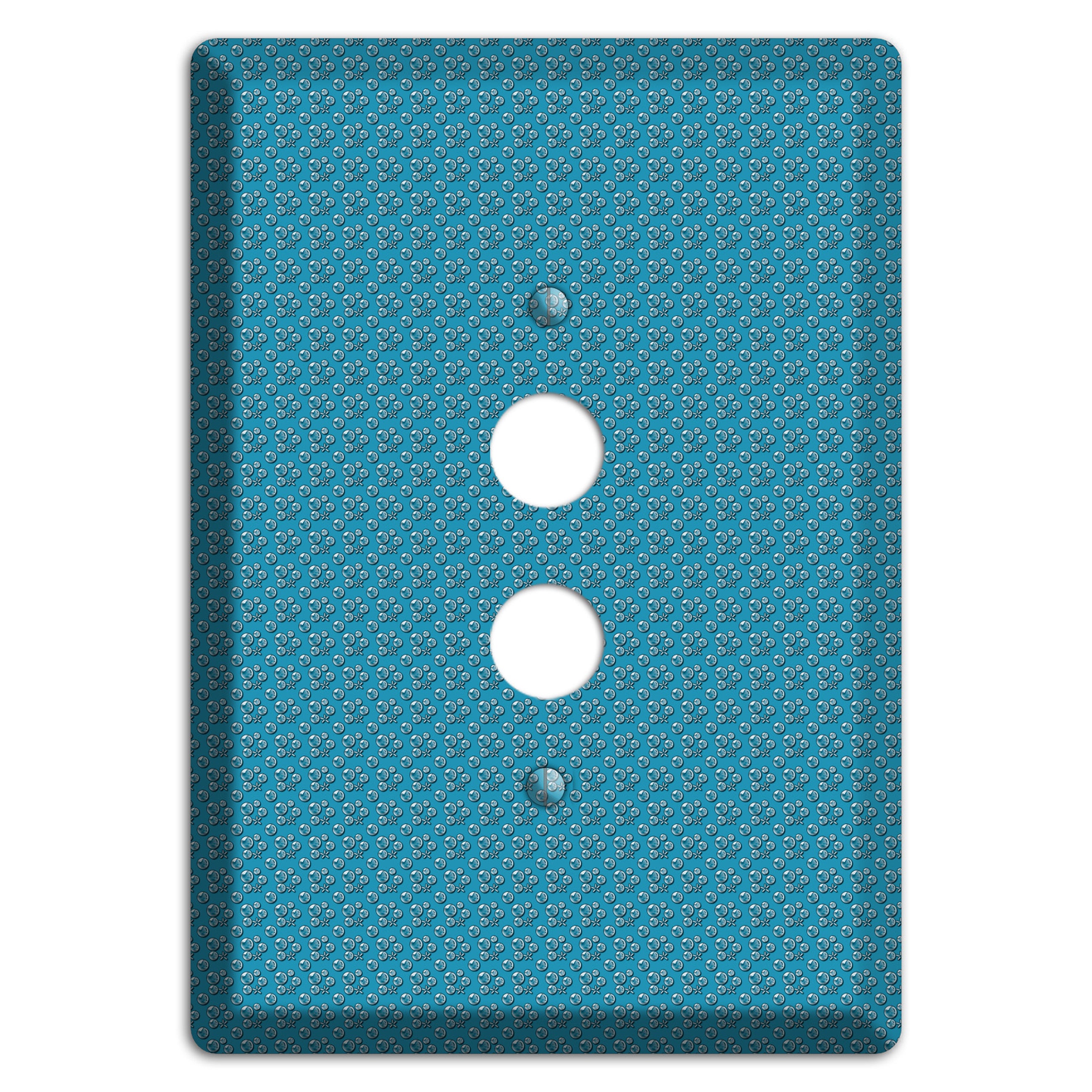Blue Bubbles 1 Pushbutton Wallplate