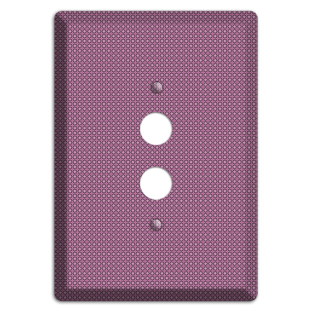 Multi Plum Tiled Tiny Foulard 1 Pushbutton Wallplate