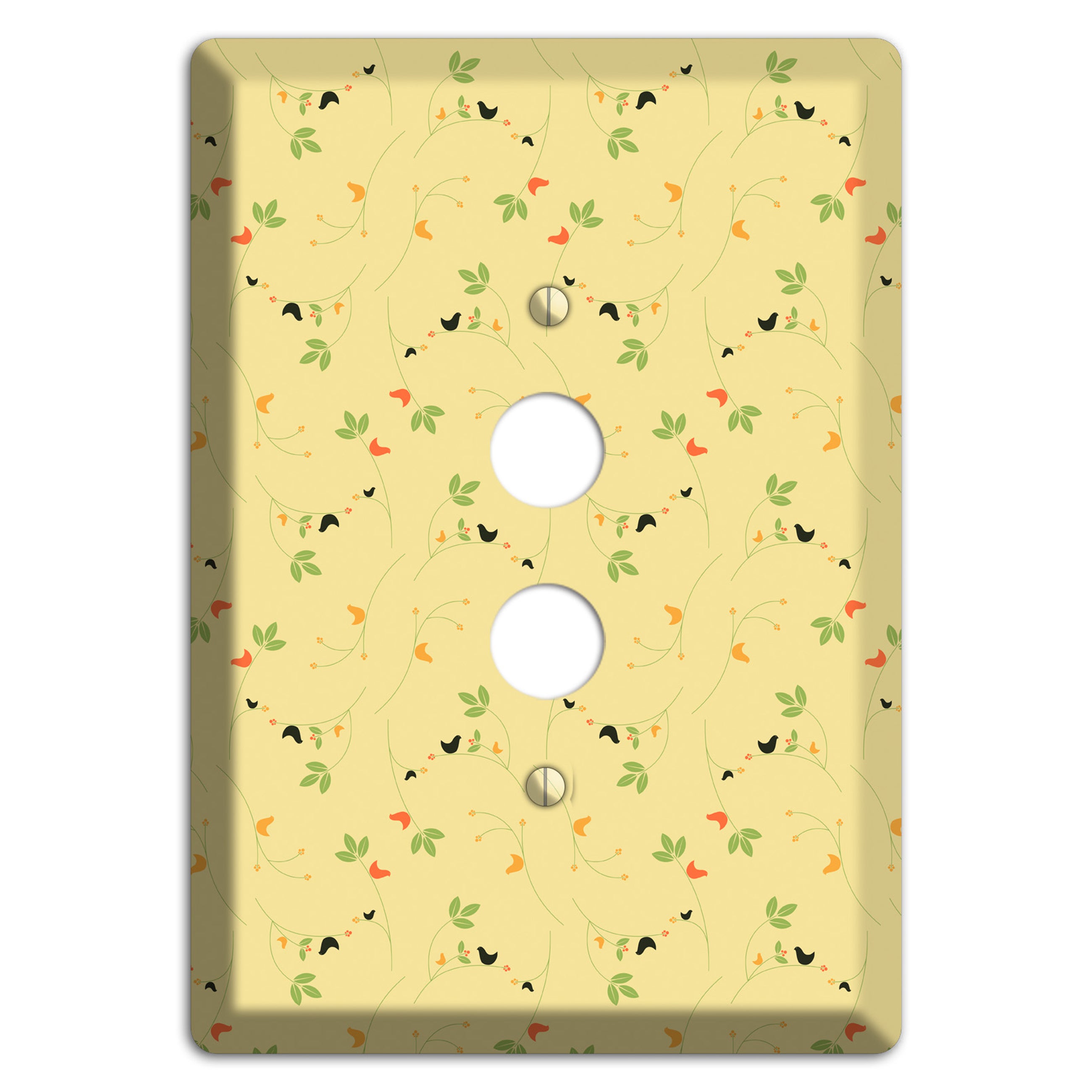 Tiny Yellow Flowers 1 Pushbutton Wallplate