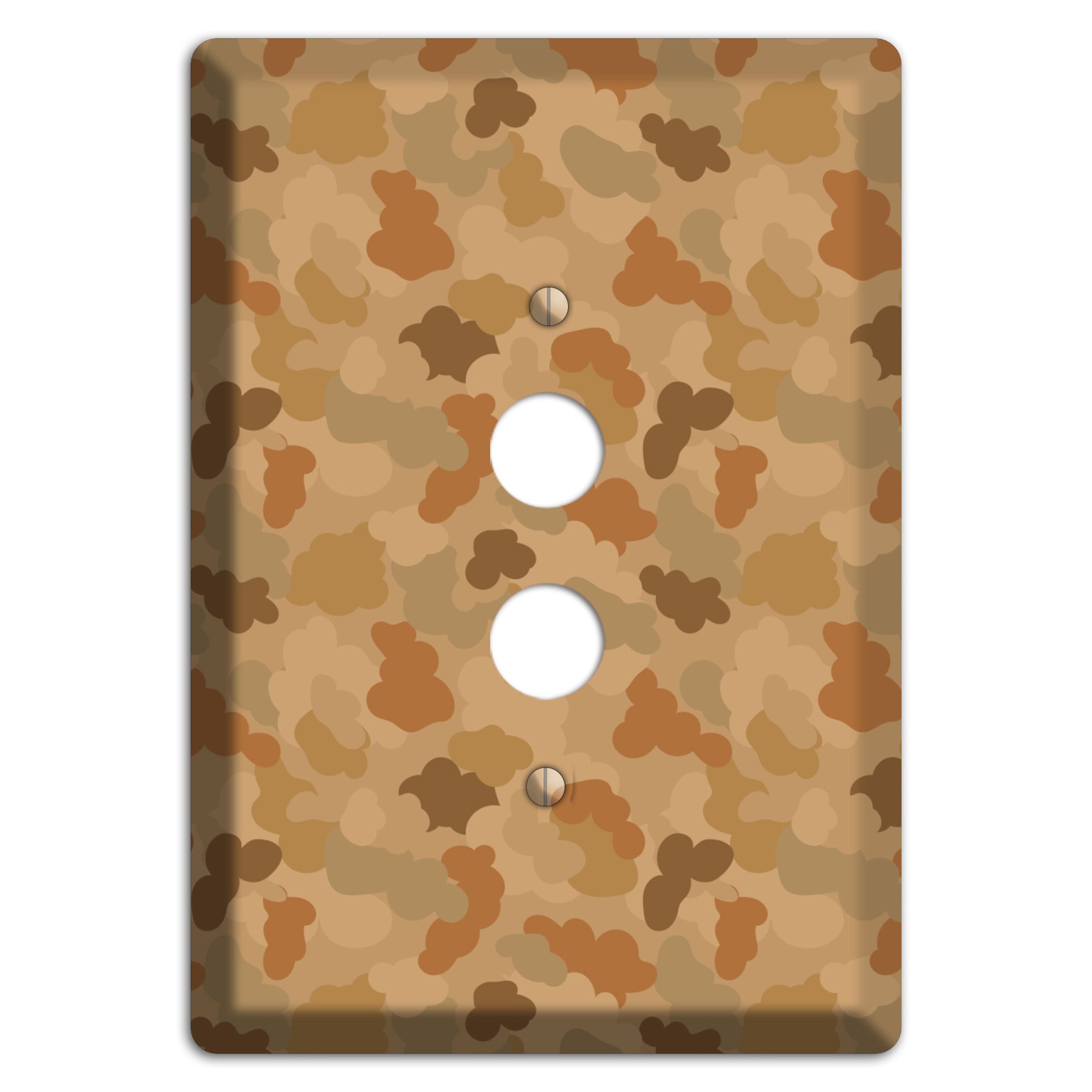Clouds Camo 1 Pushbutton Wallplate