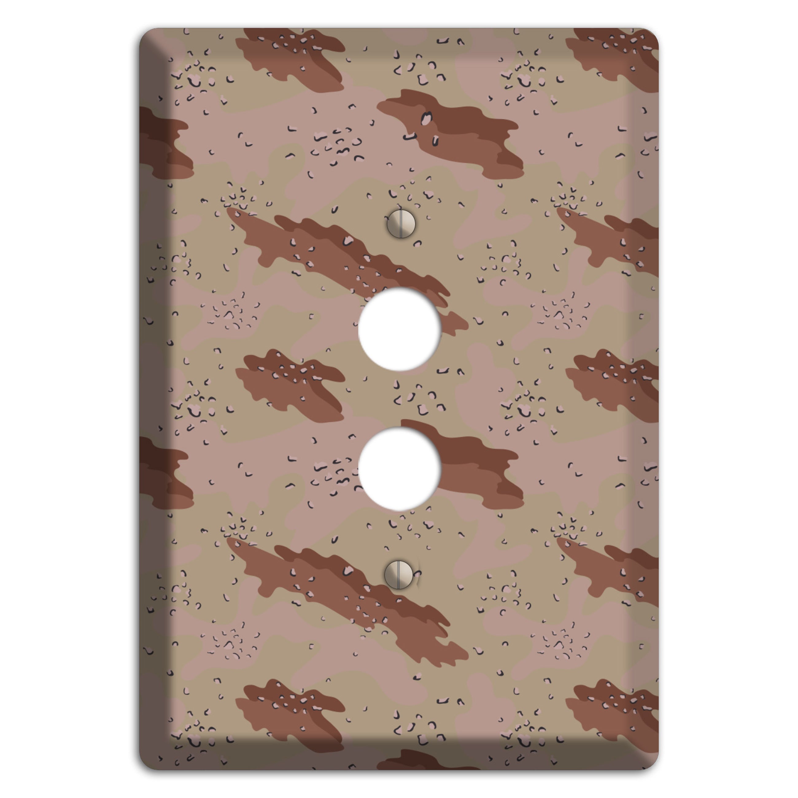 Chocolate Chip Camo 1 Pushbutton Wallplate