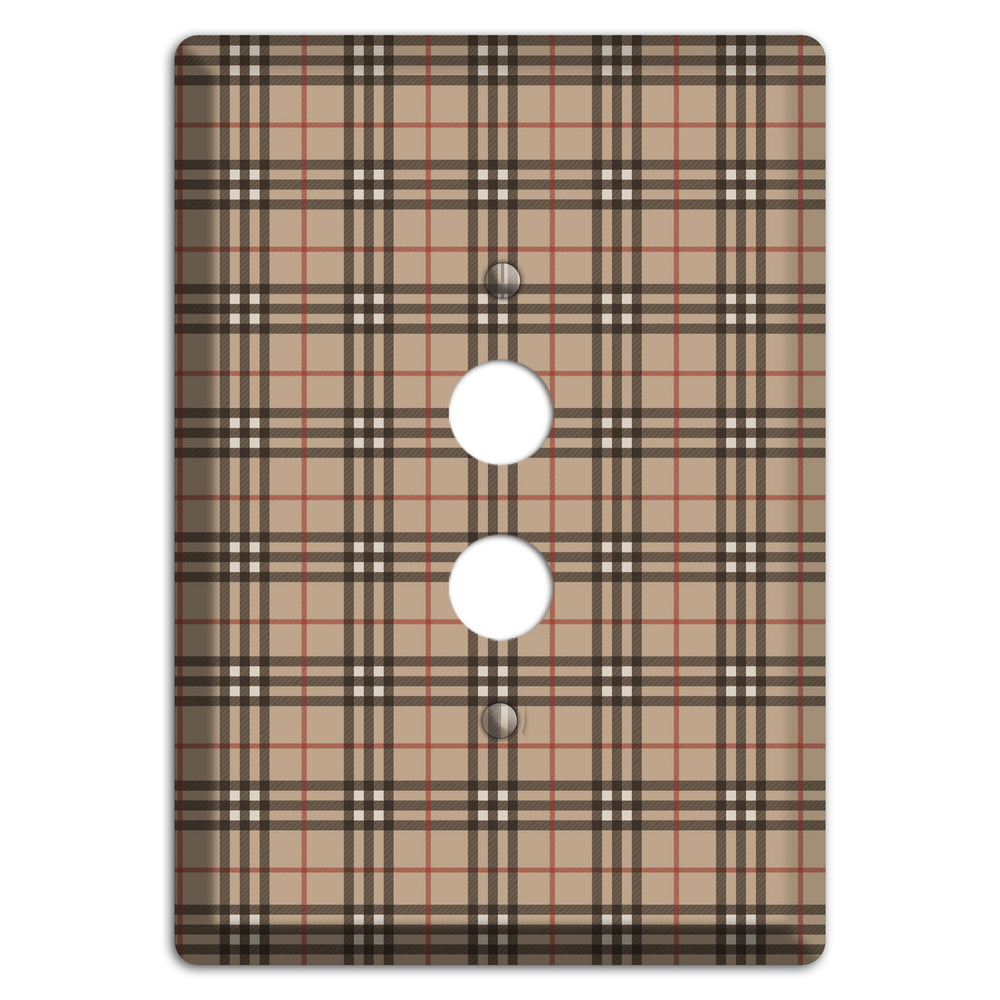 London Plaid 1 Pushbutton Wallplate