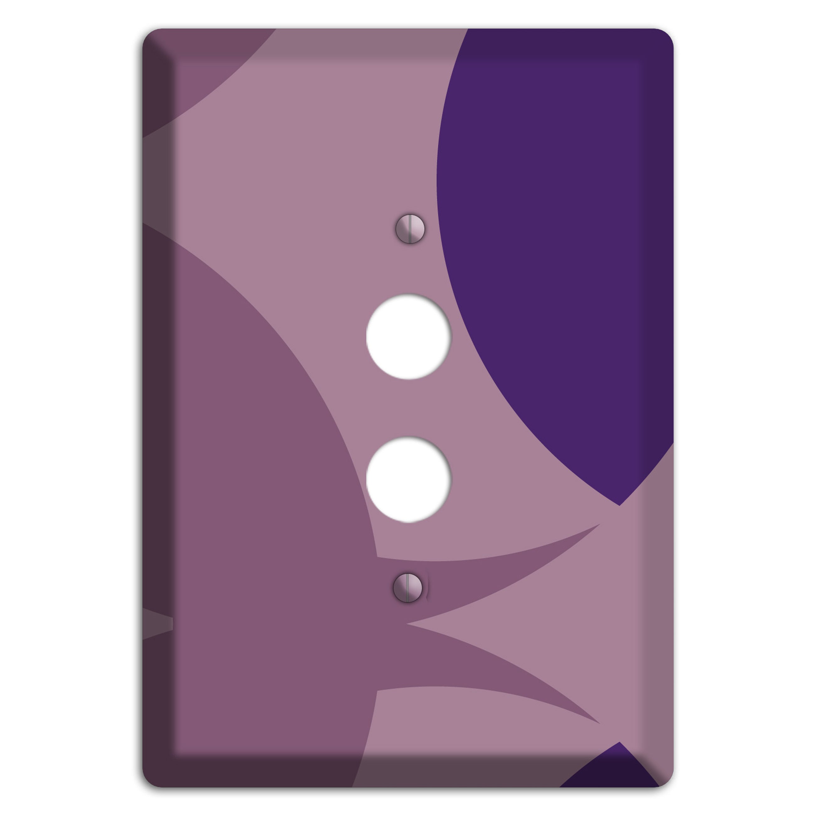 Purple Abstract 1 Pushbutton Wallplate