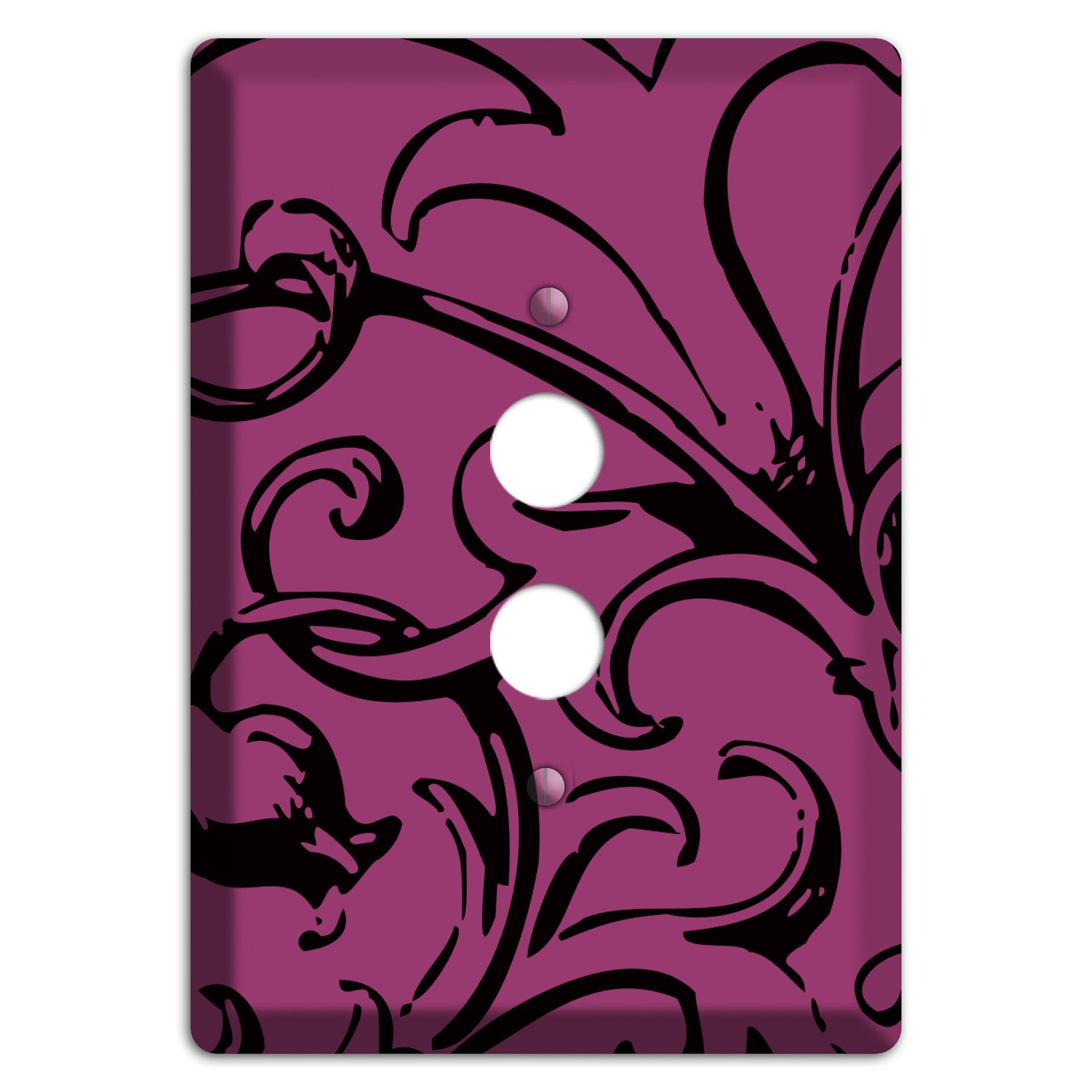 Victorian Fuschia 1 Pushbutton Wallplate