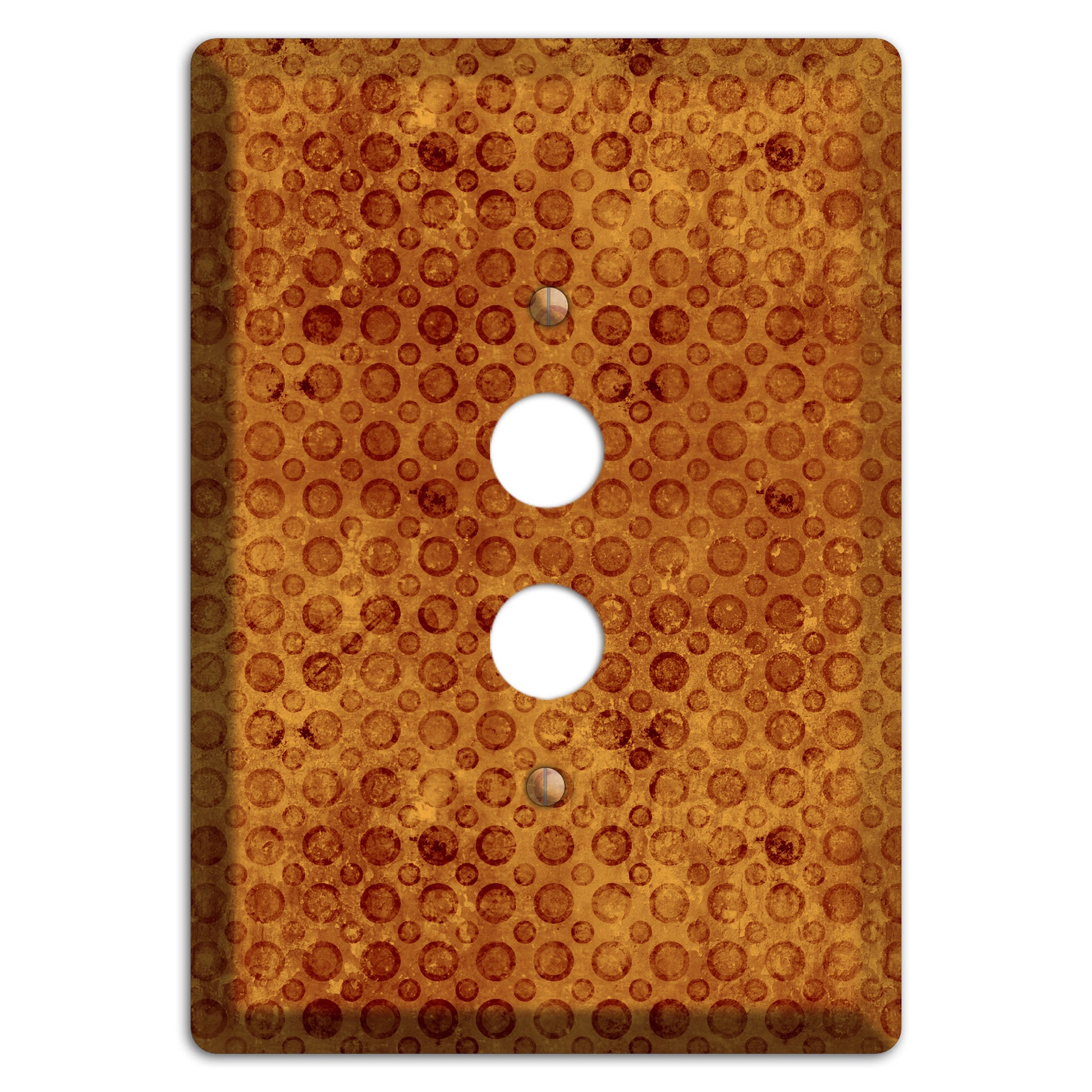 Maroon Circles 1 Pushbutton Wallplate
