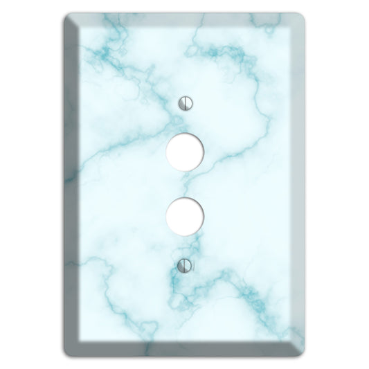Blue Stained Marble 1 Pushbutton Wallplate