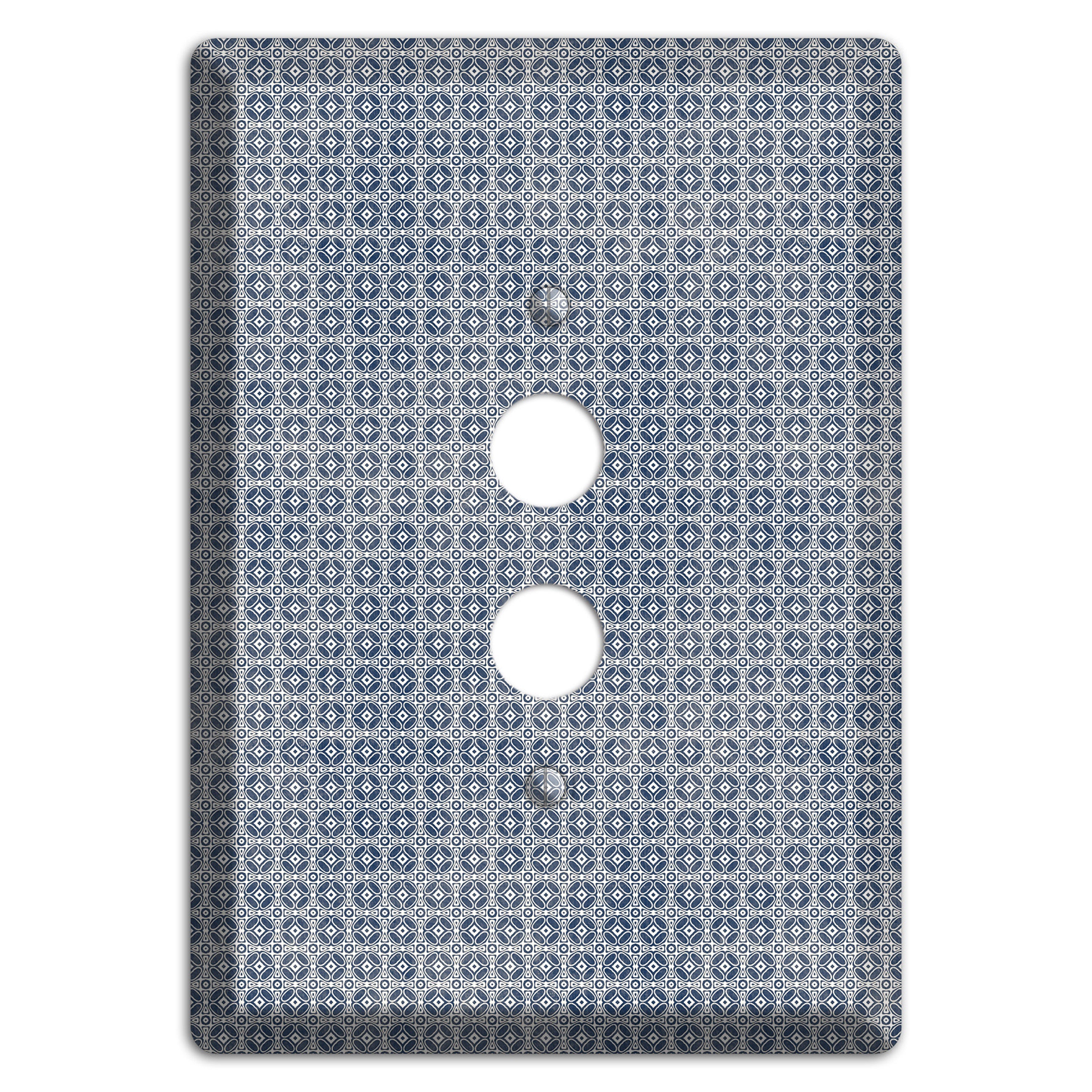 Multi Grey Arabesque 1 Pushbutton Wallplate