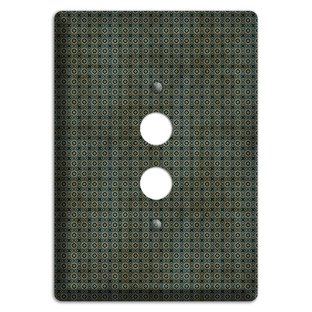 Dark Green Grunge Tiny Tiled Tapestry 1 Pushbutton Wallplate