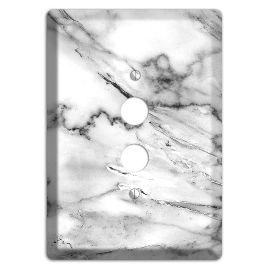 Black and White marble 1 Pushbutton Wallplate