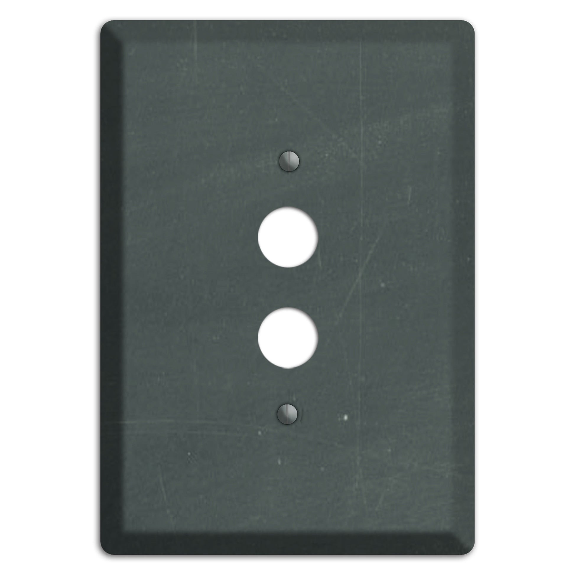 Chalk Dark Grey 1 Pushbutton Wallplate