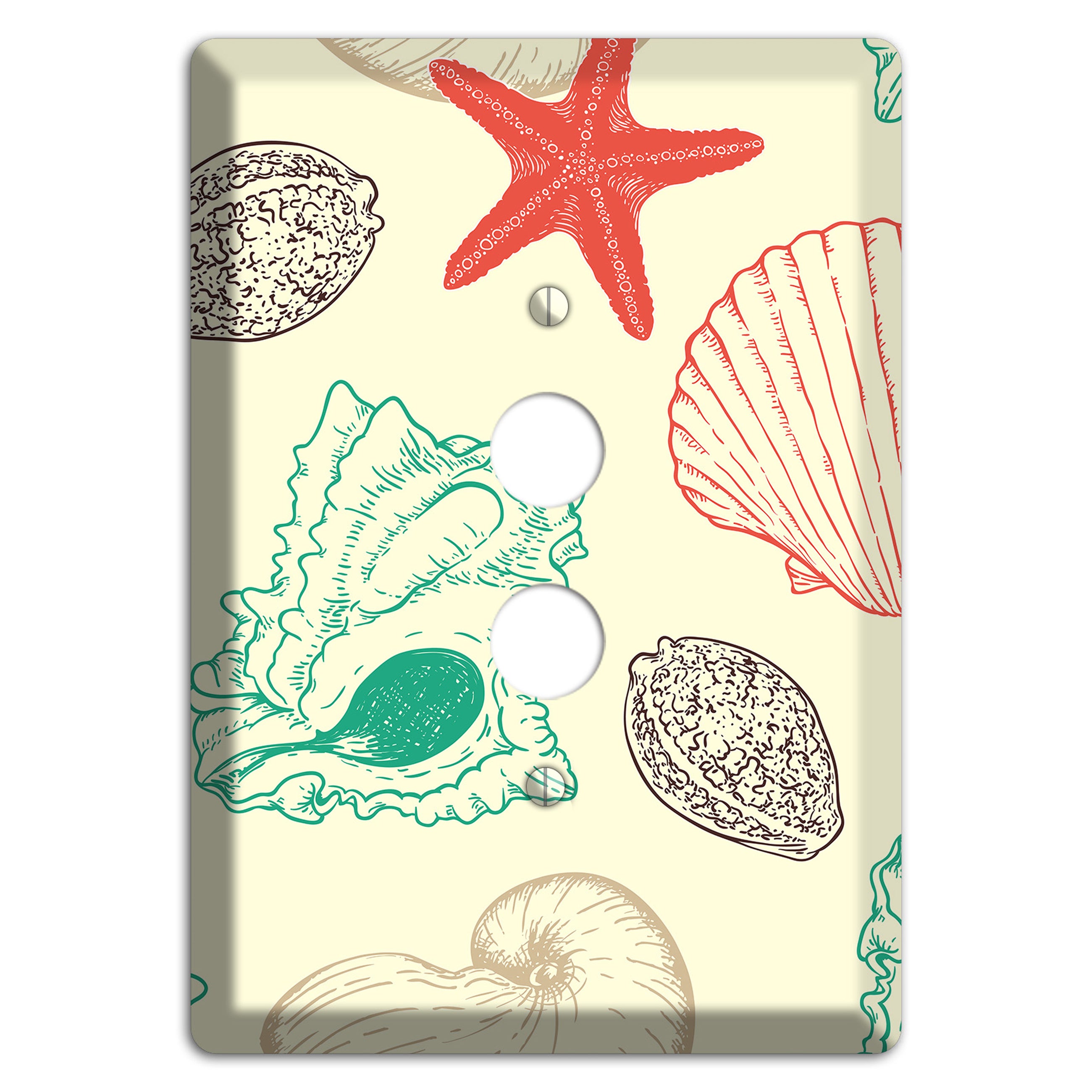Shells 2 1 Pushbutton Wallplate