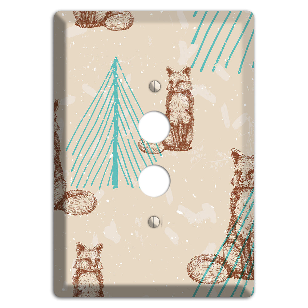 Wildlife Fox 1 Pushbutton Wallplate