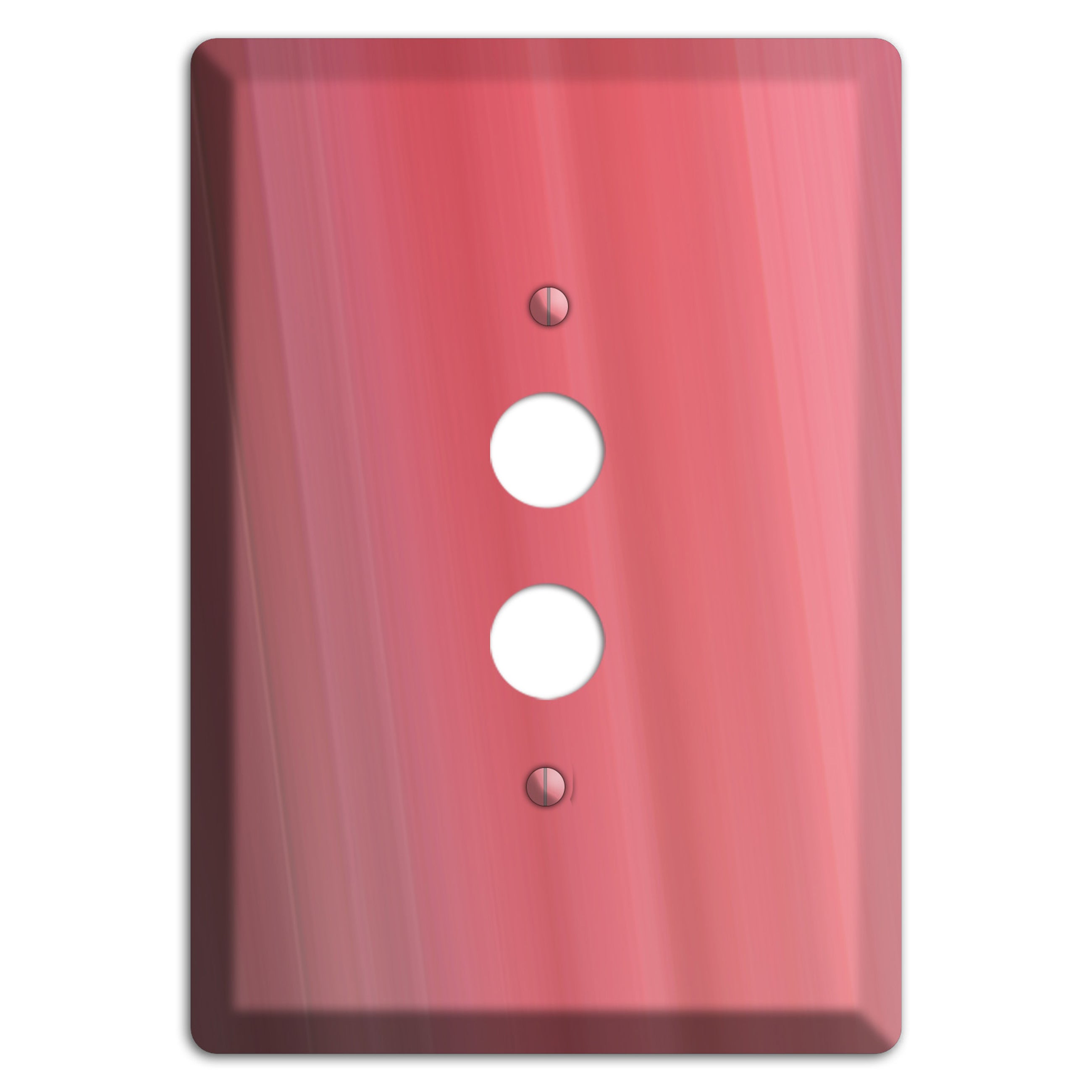 Coral Pink Ray of Light 1 Pushbutton Wallplate