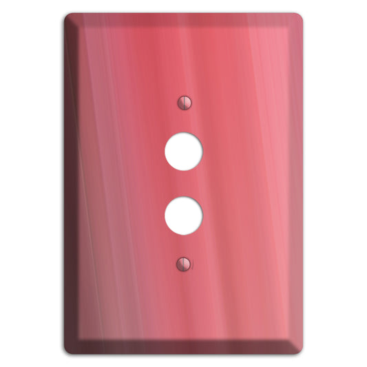 Coral Pink Ray of Light 1 Pushbutton Wallplate
