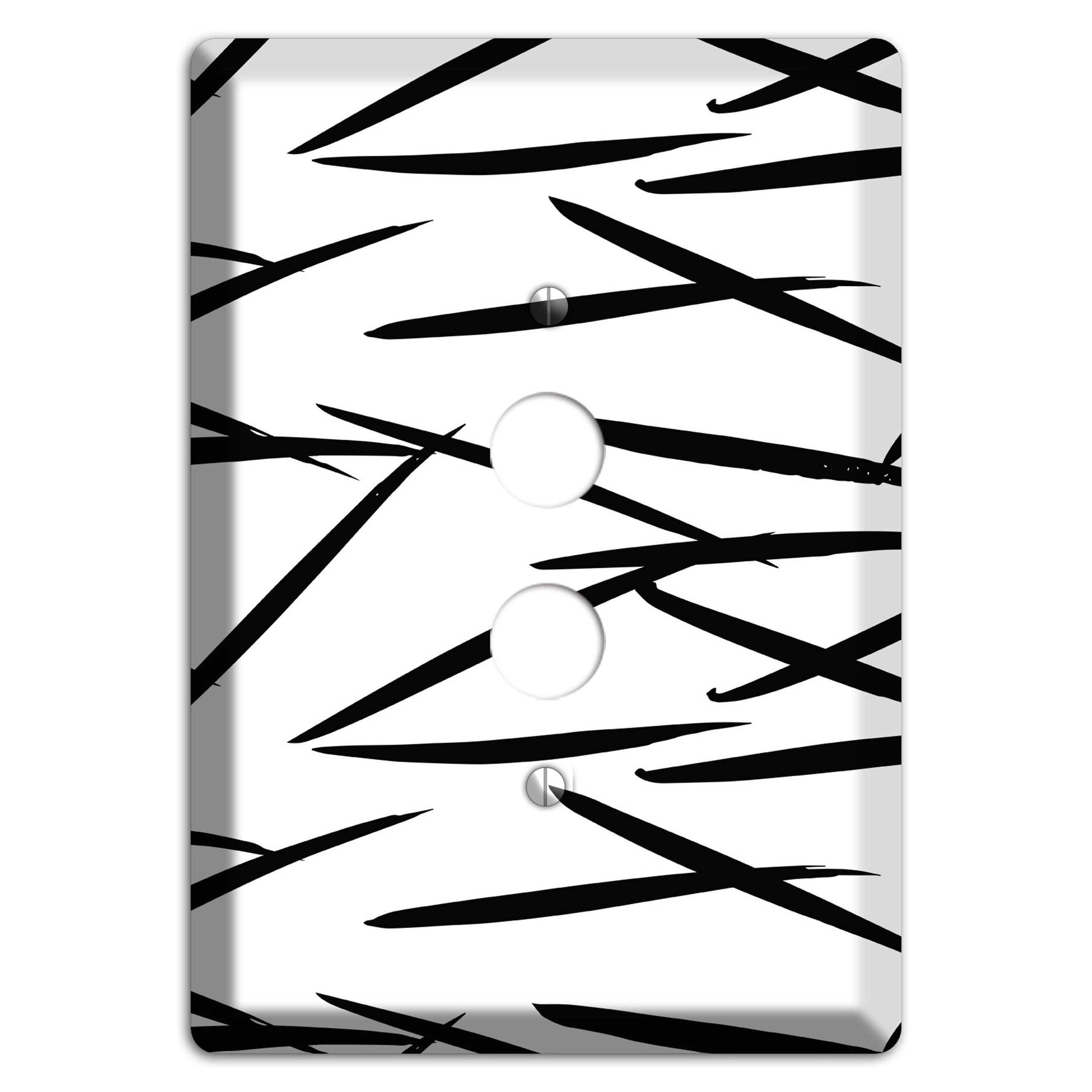 Ink Brushstrokes 3 1 Pushbutton Wallplate