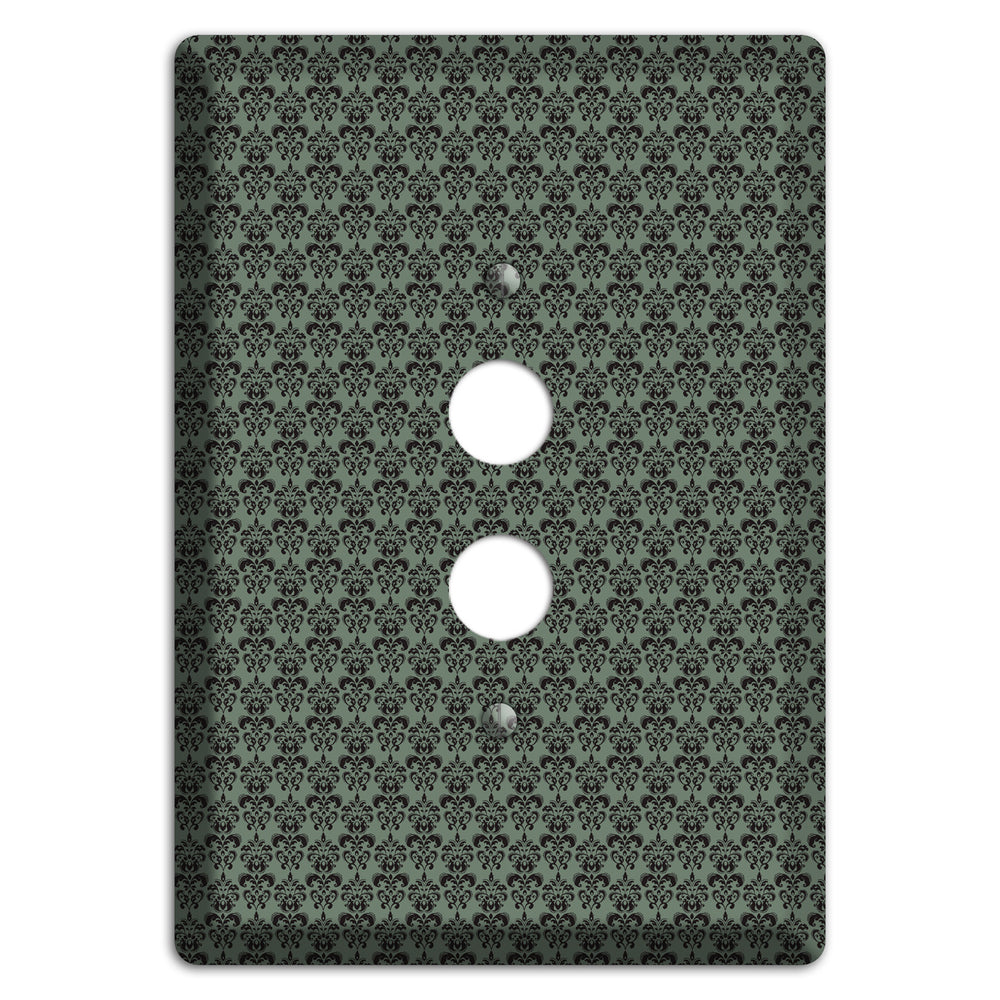 Moss Tiny Cartouche Half Drop 1 Pushbutton Wallplate