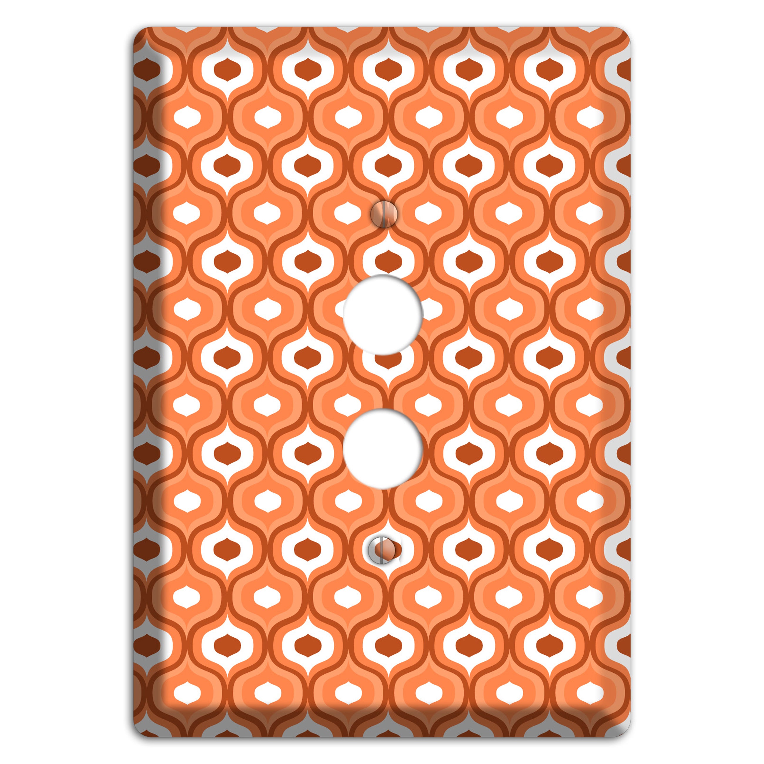 Coral Double Scallop 1 Pushbutton Wallplate
