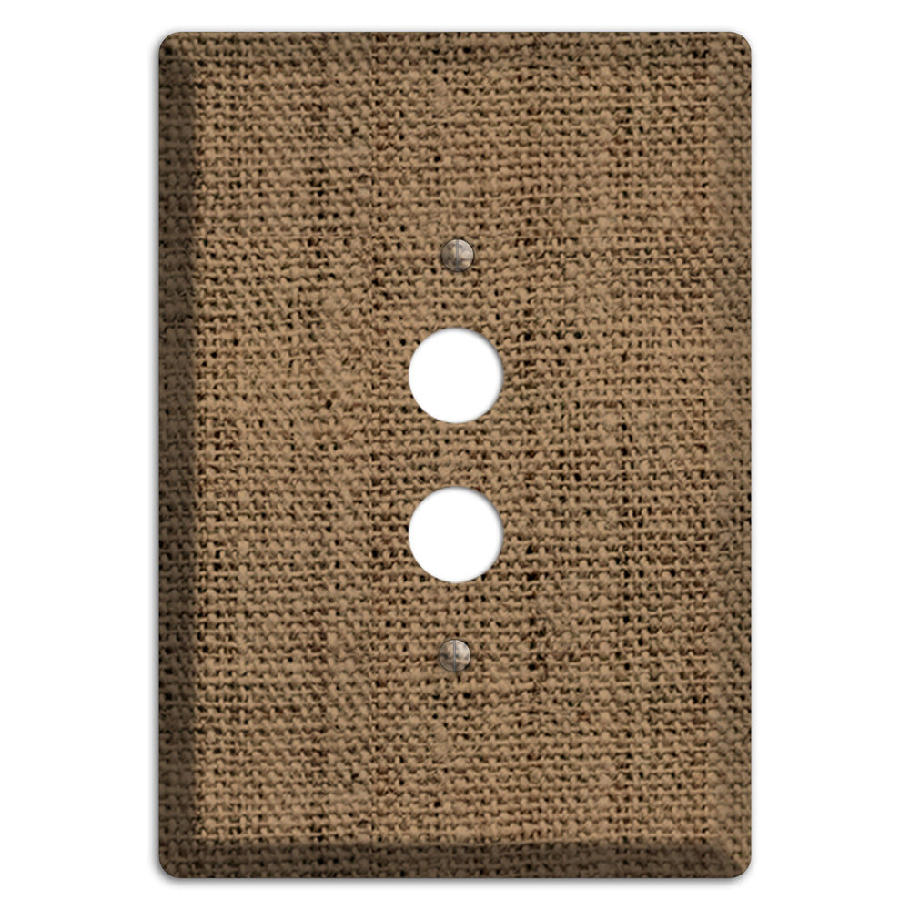 Shadow Burlap 1 Pushbutton Wallplate