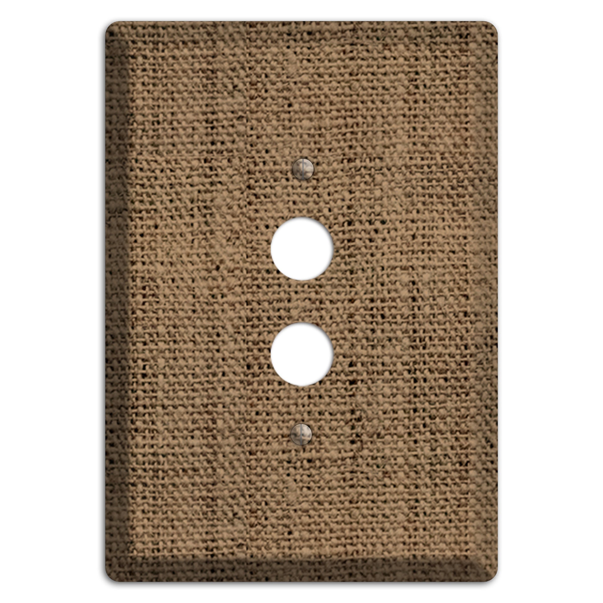 Shadow Burlap 1 Pushbutton Wallplate