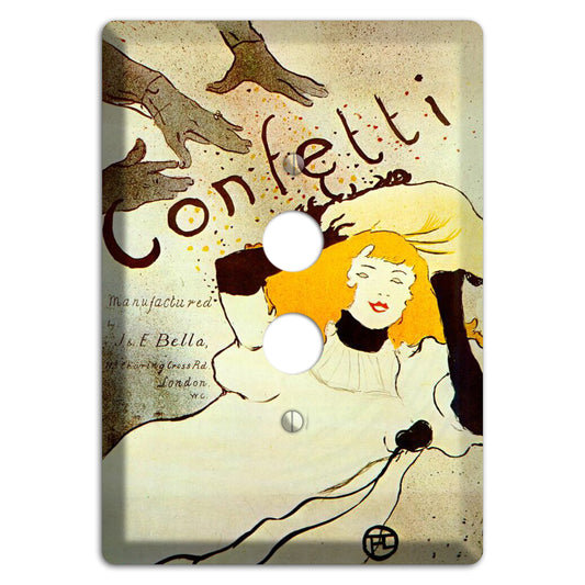 Confetti Vintage Poster 1 Pushbutton Wallplate
