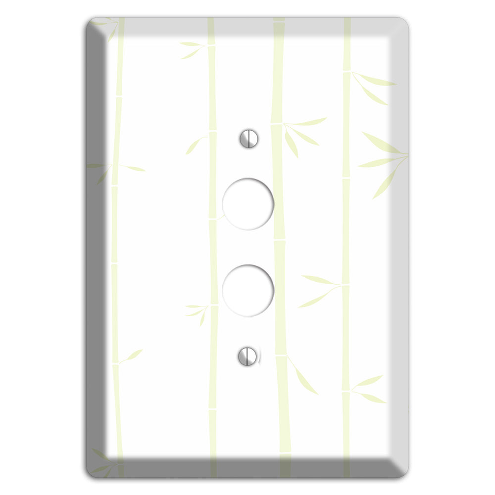Light Green Bamboo 1 Pushbutton Wallplate