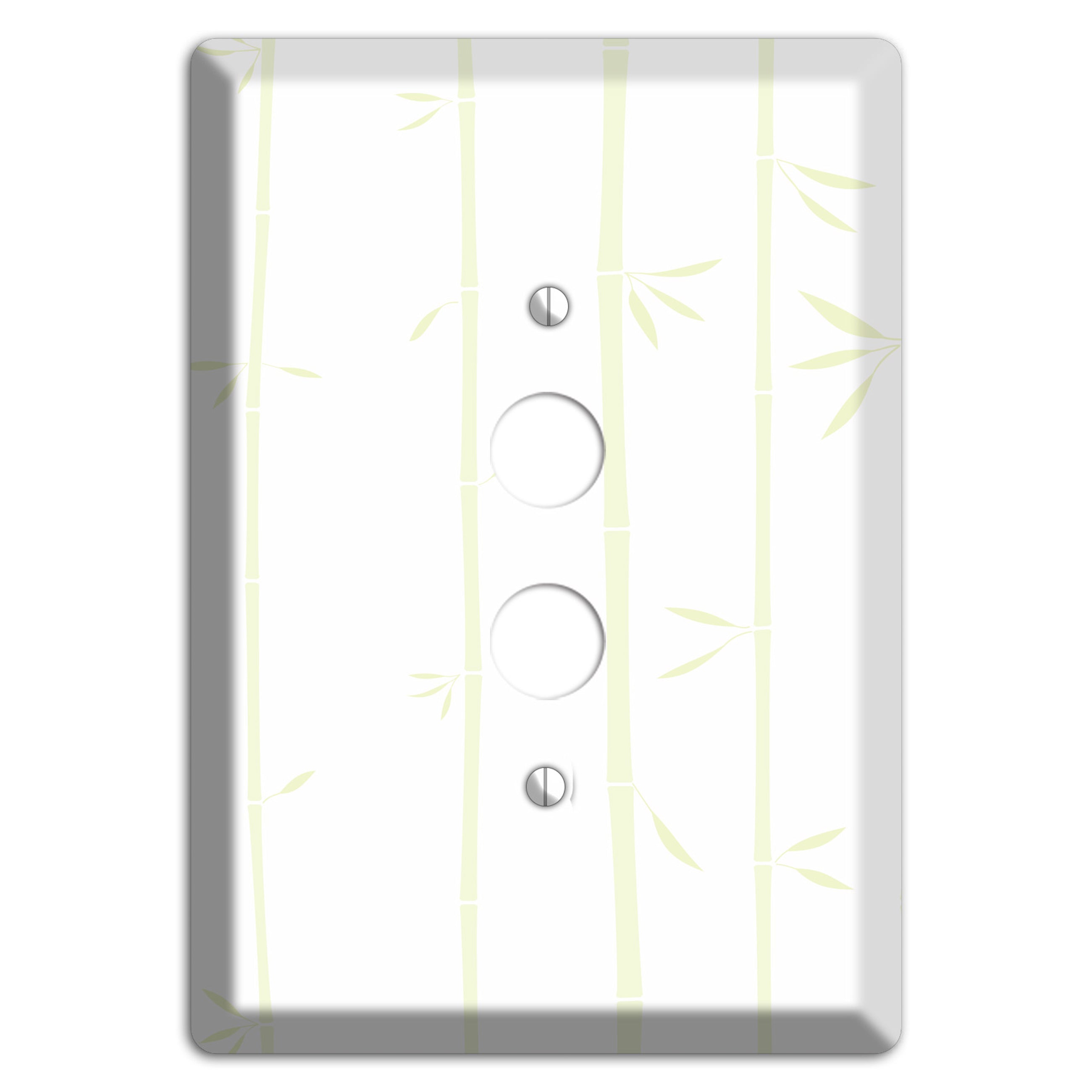 Light Green Bamboo 1 Pushbutton Wallplate