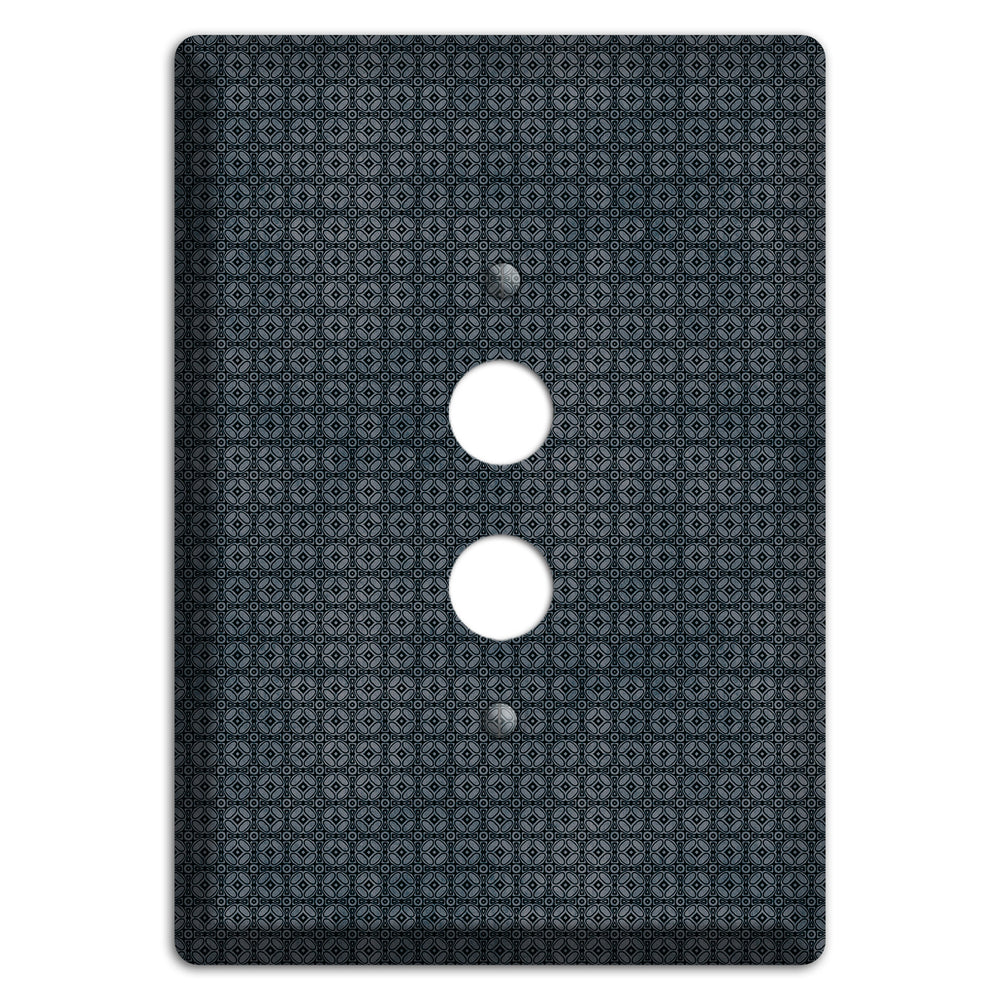 Multi Black and Grey Arabesque 1 Pushbutton Wallplate