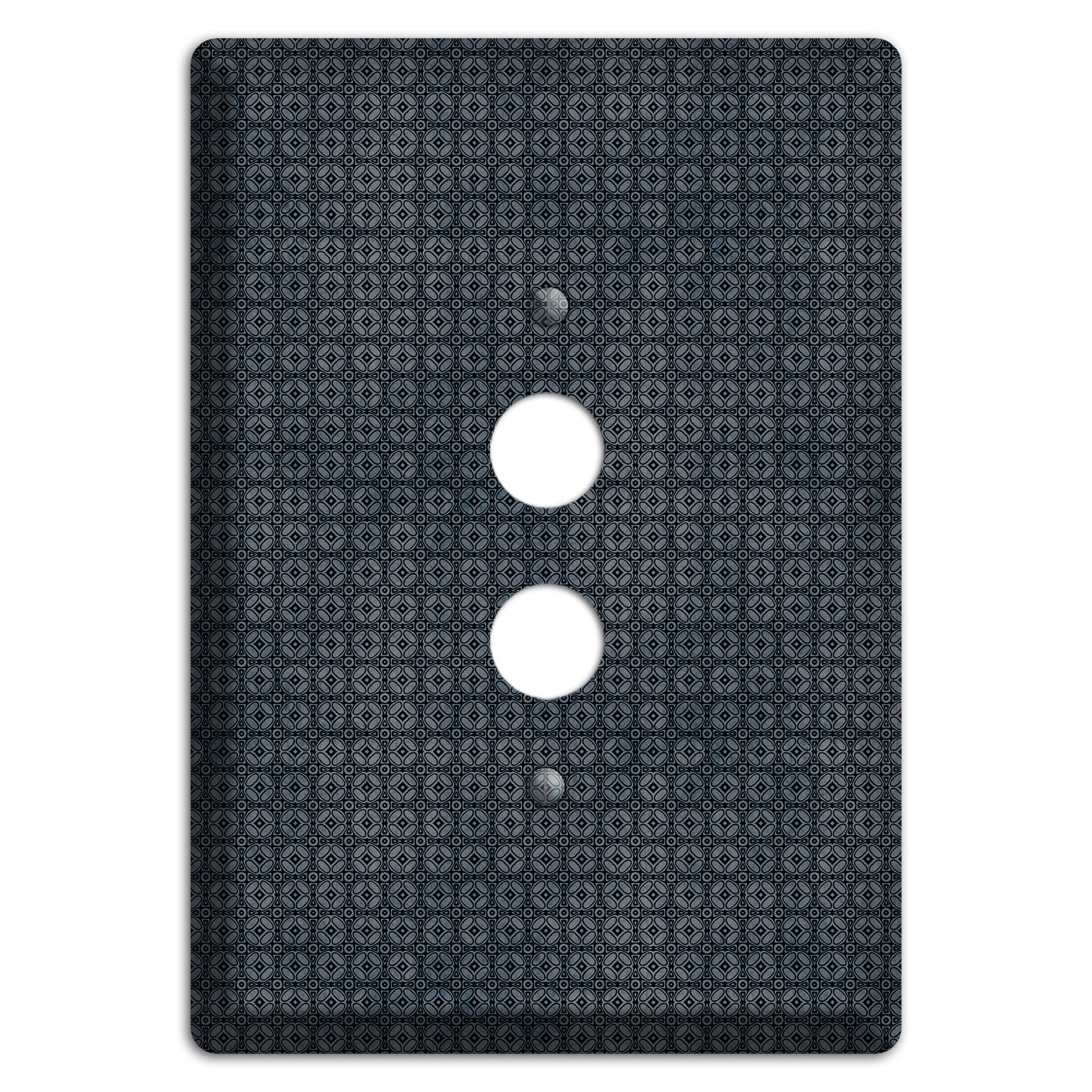 Multi Black and Grey Arabesque 1 Pushbutton Wallplate
