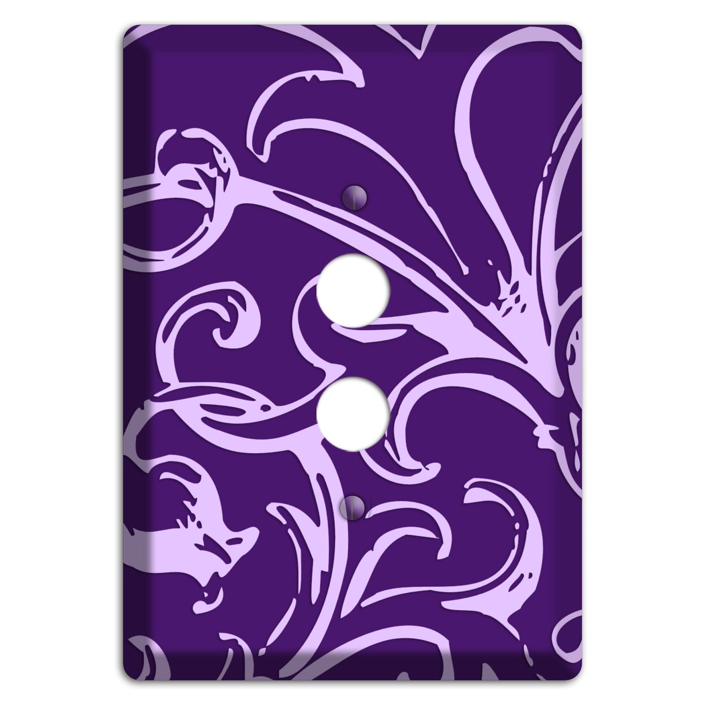 Victorian Purple 1 Pushbutton Wallplate