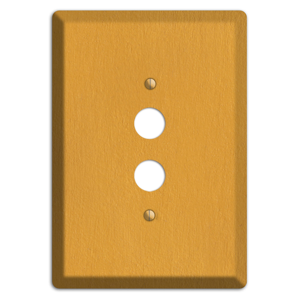 Stucco Yellow 1 Pushbutton Wallplate