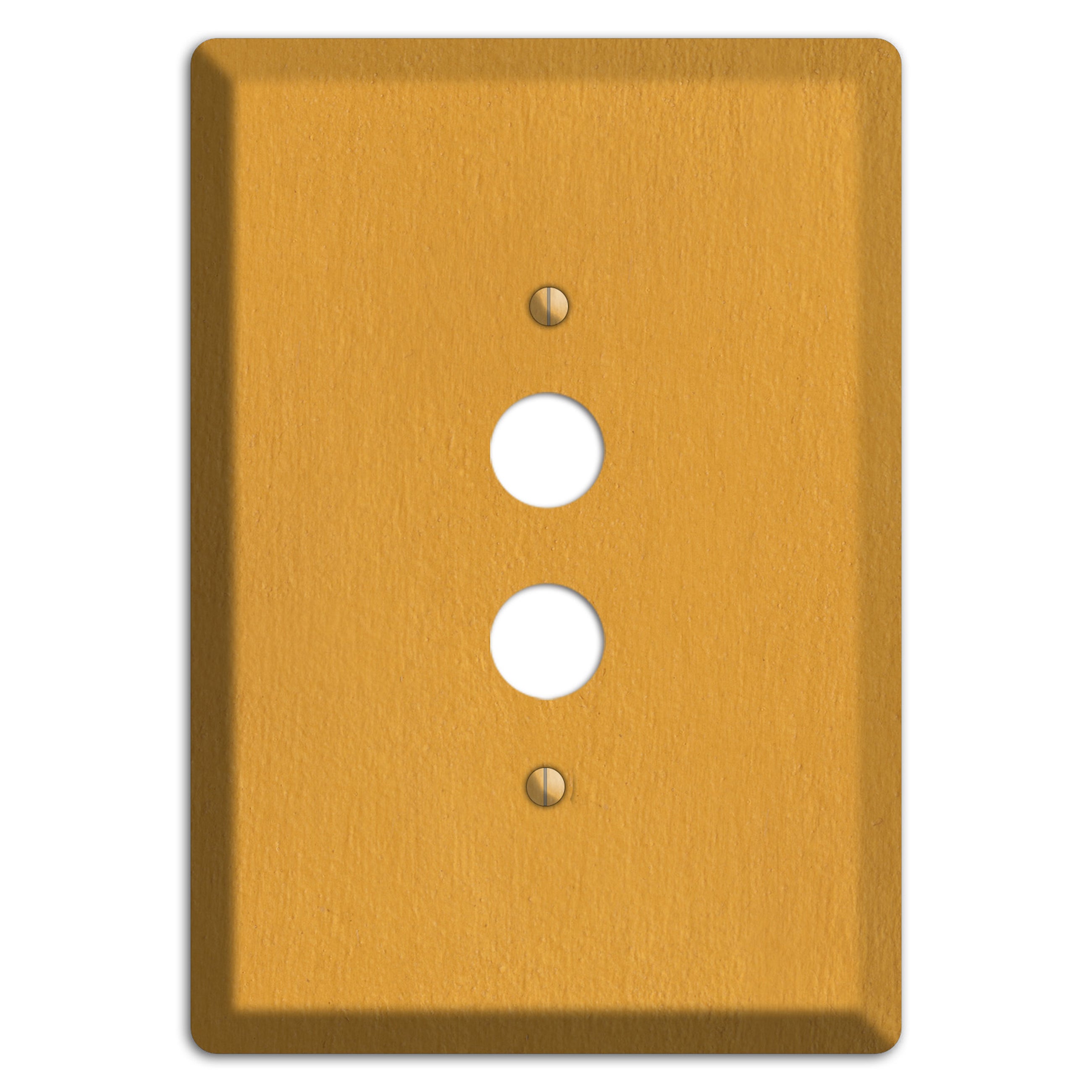 Stucco Yellow 1 Pushbutton Wallplate