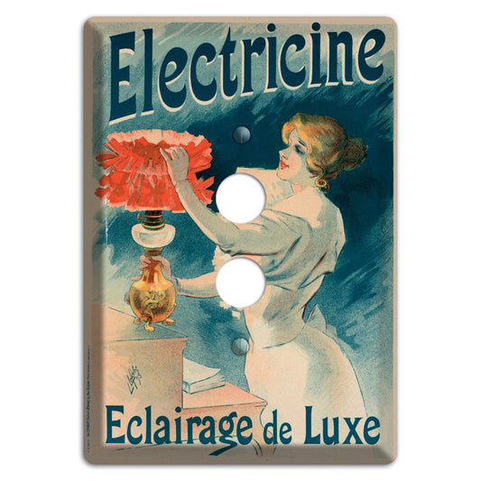 Electricine Vintage Poster 1 Pushbutton Wallplate