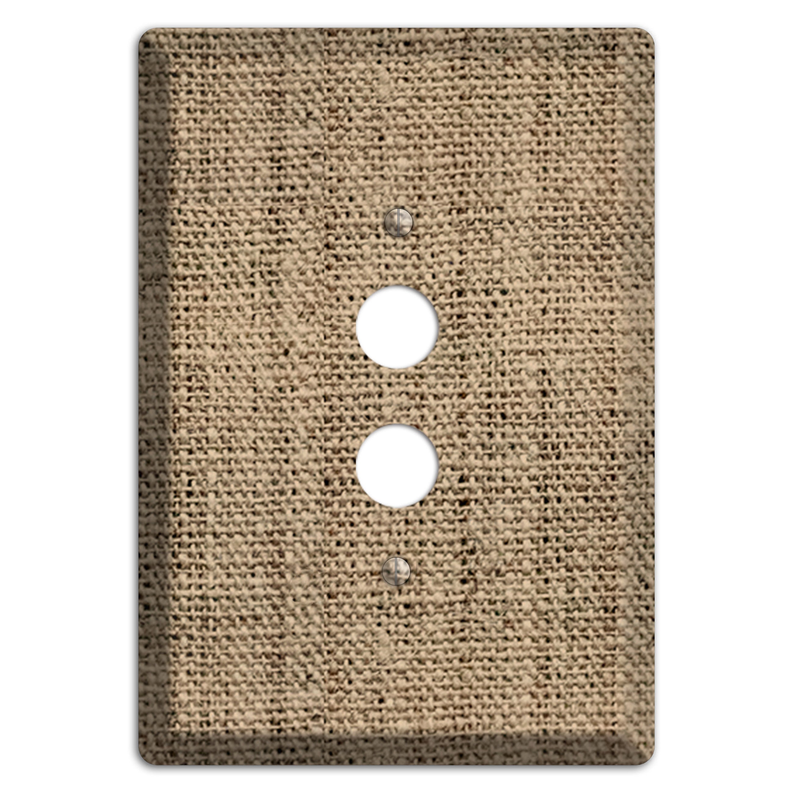 Donkey Brown Burlap 1 Pushbutton Wallplate