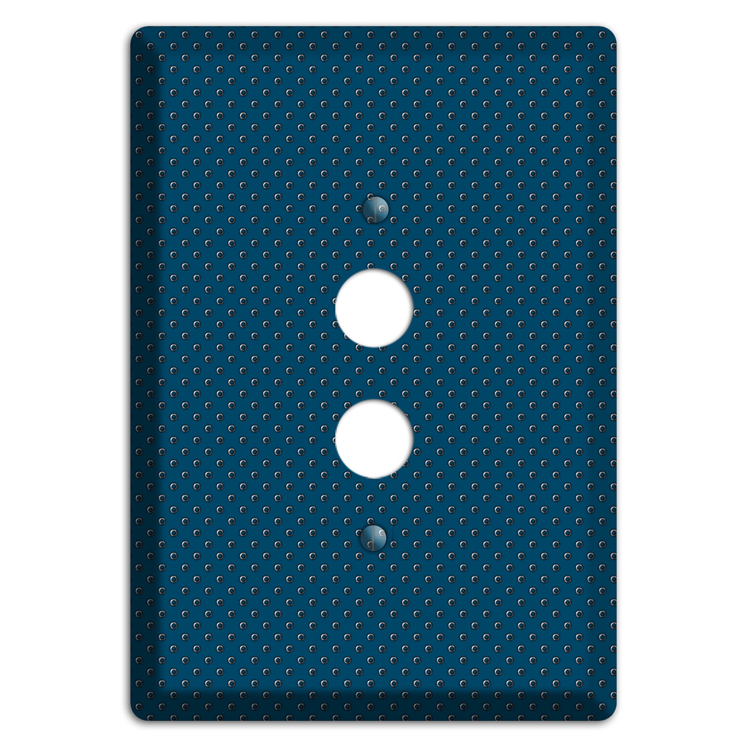 Blue Small Dots 1 Pushbutton Wallplate