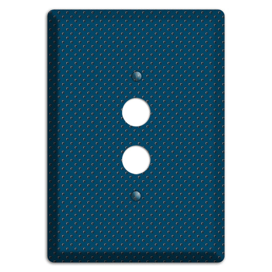 Blue Small Dots 1 Pushbutton Wallplate