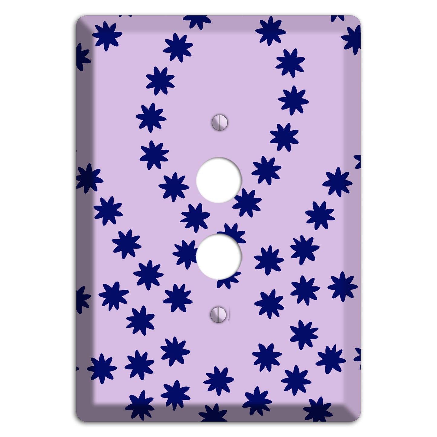 Lavender with Purple Constellation 1 Pushbutton Wallplate