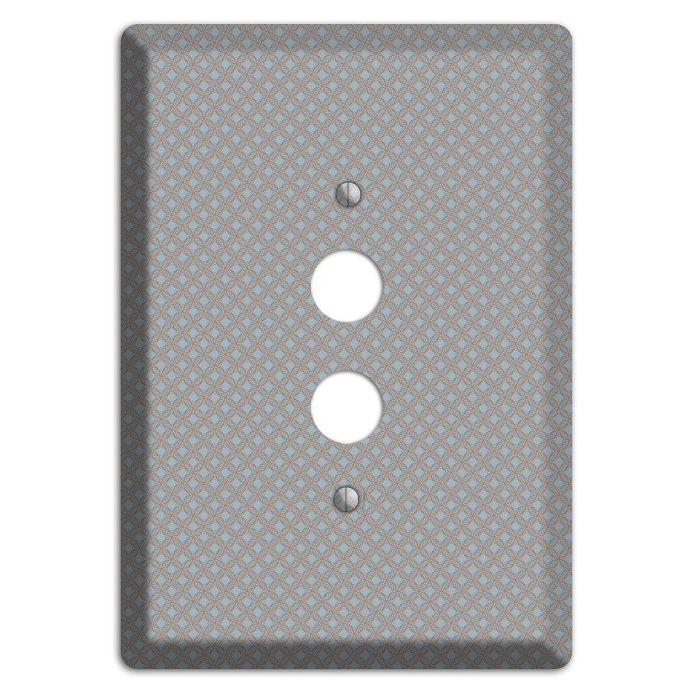 Multi Grey Lattice 1 Pushbutton Wallplate