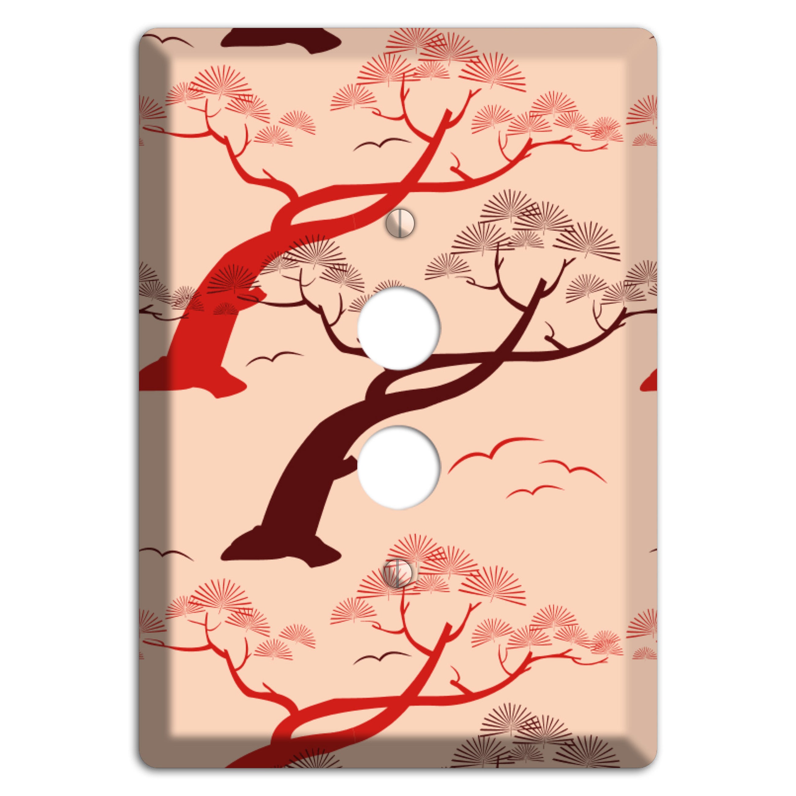 Asian Trees 1 Pushbutton Wallplate