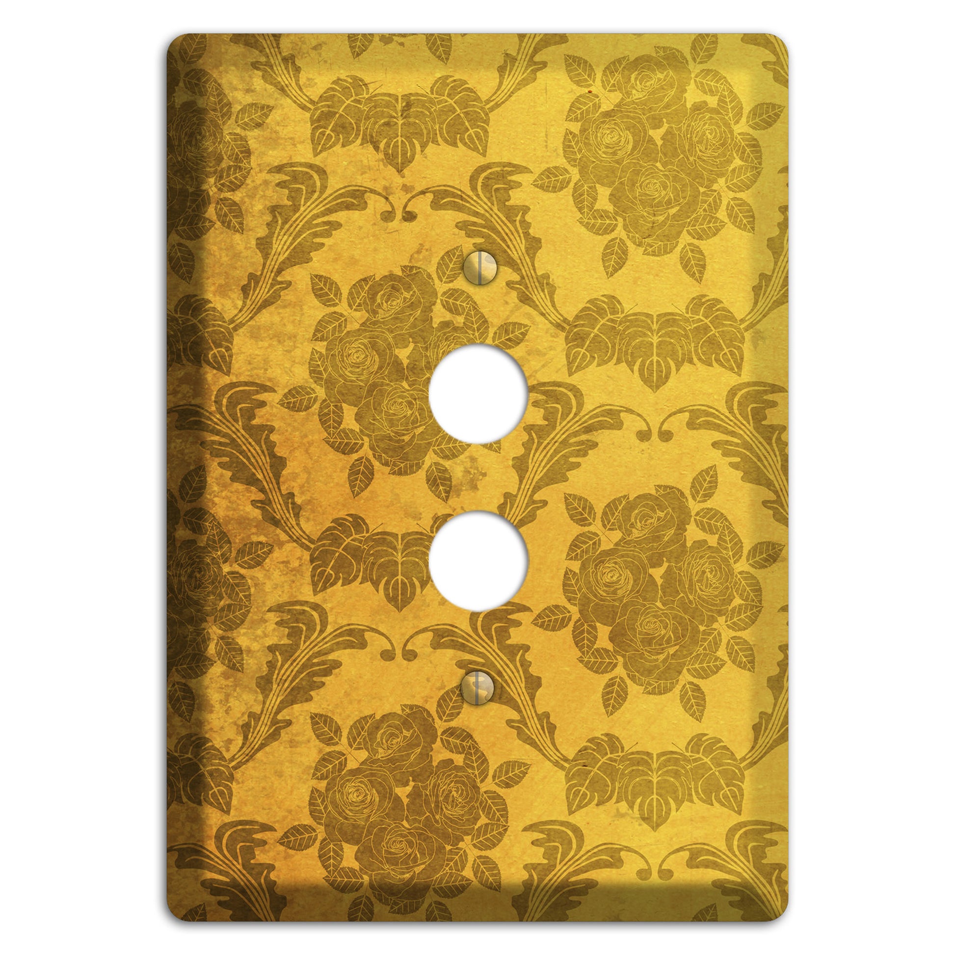 Tusock Vintage Rose Damask 1 Pushbutton Wallplate